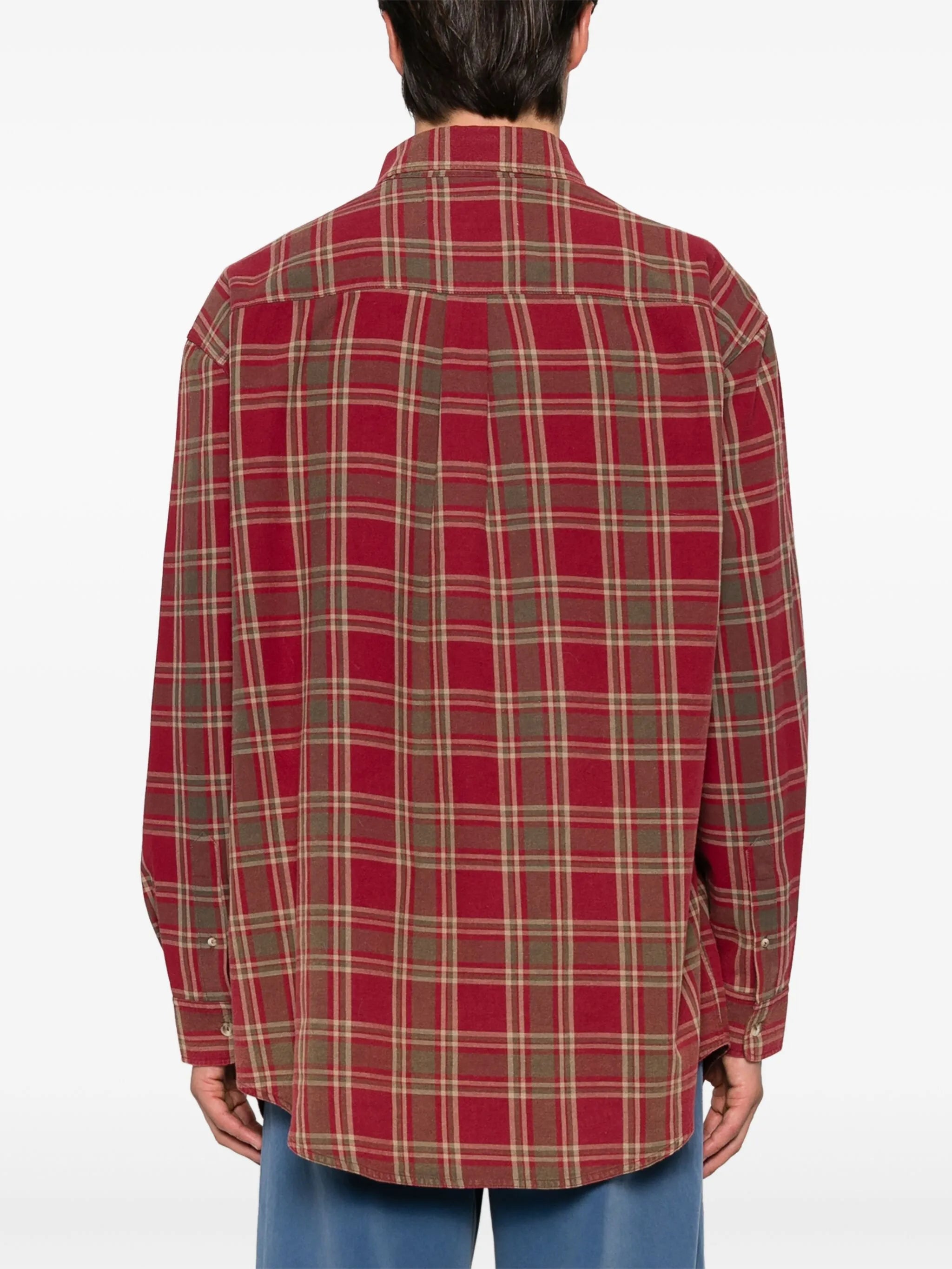 plaid-check shirt