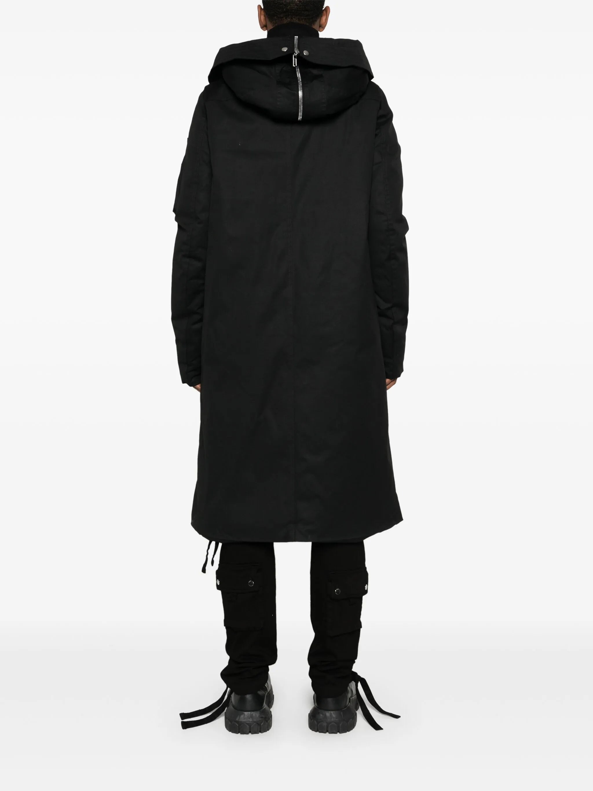 hooded padded coat