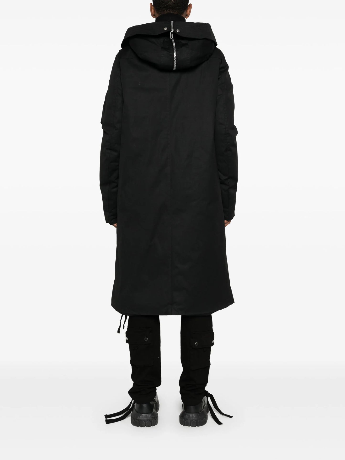 hooded padded coat