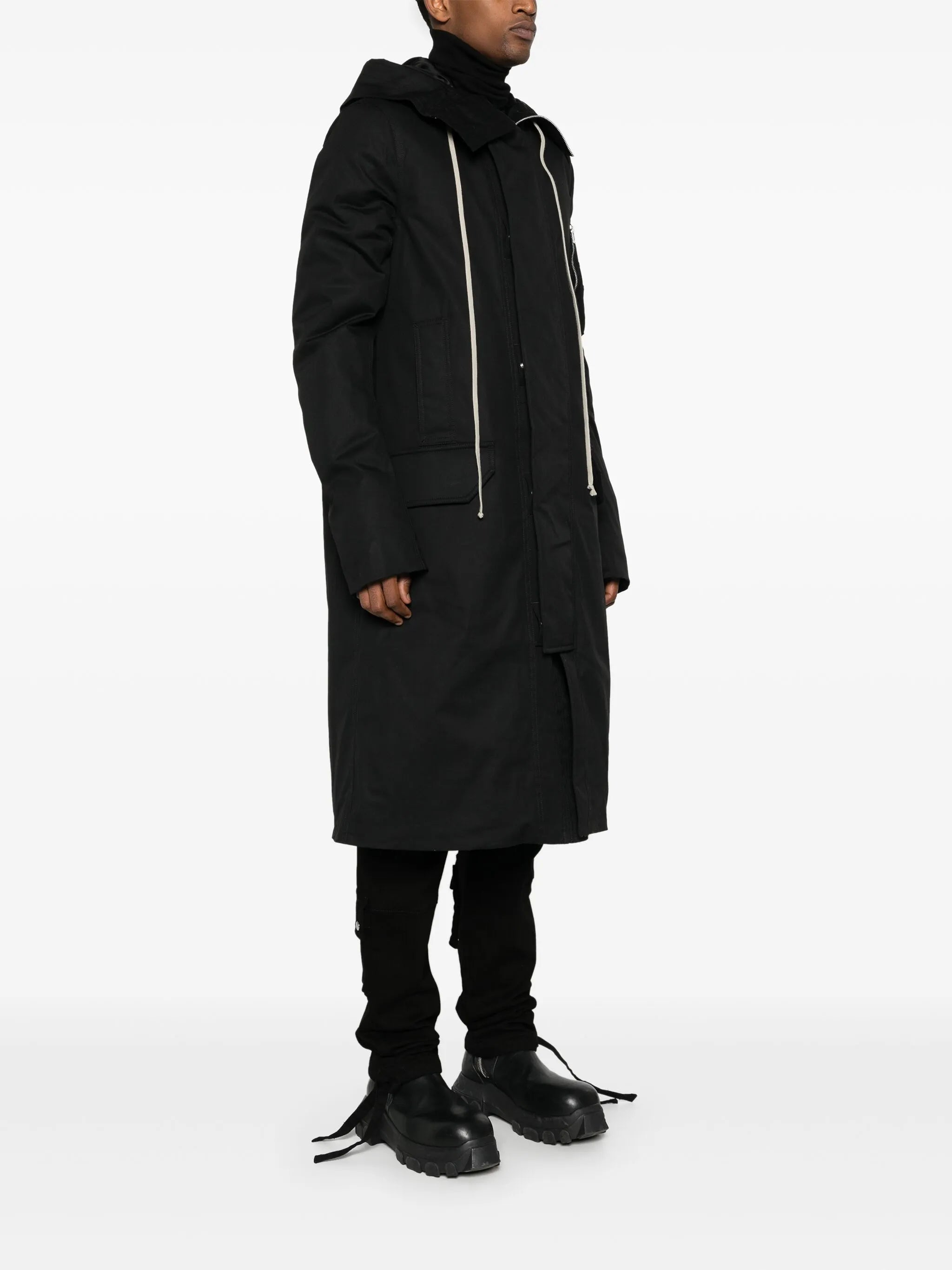 hooded padded coat
