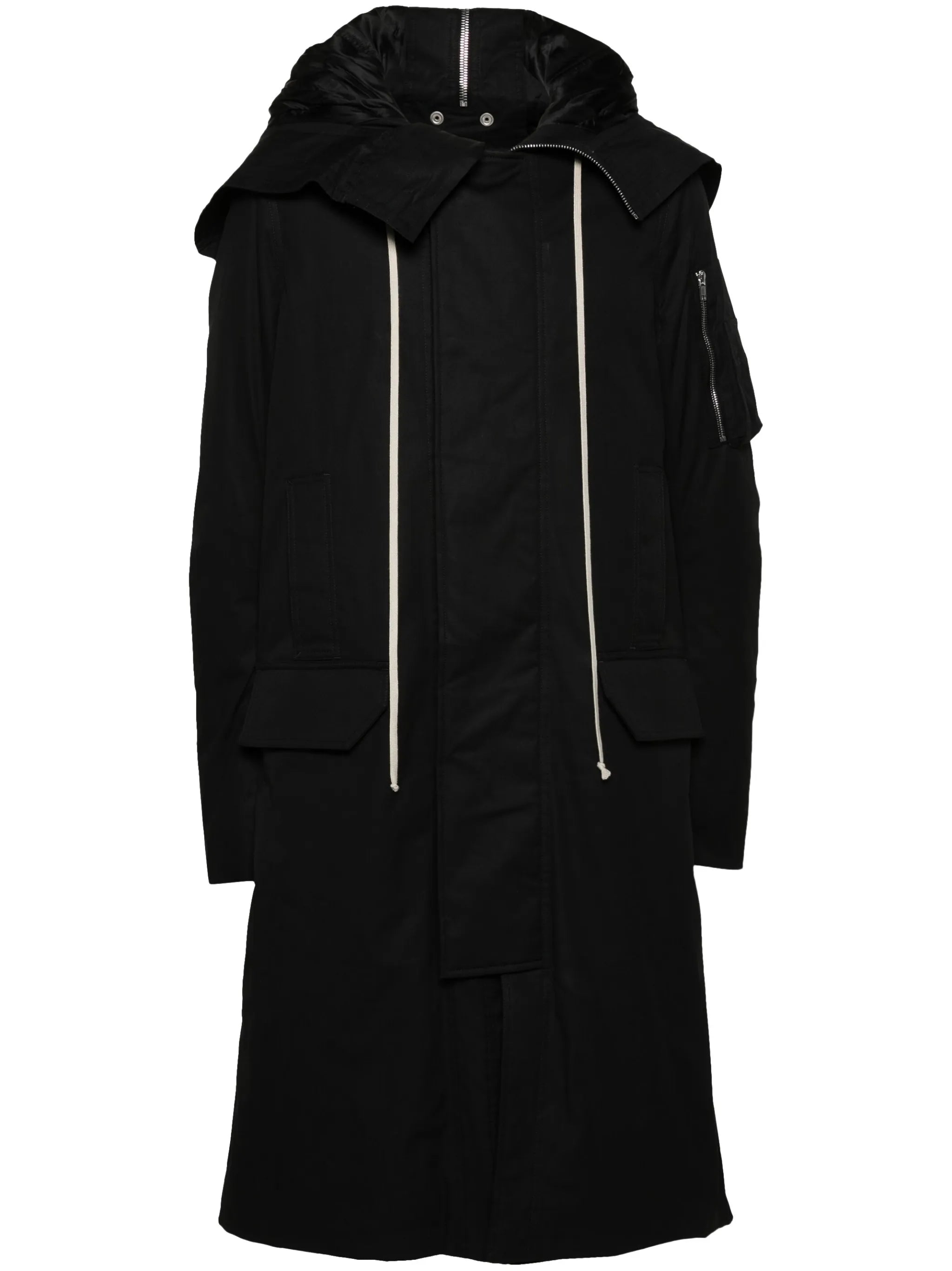 hooded padded coat