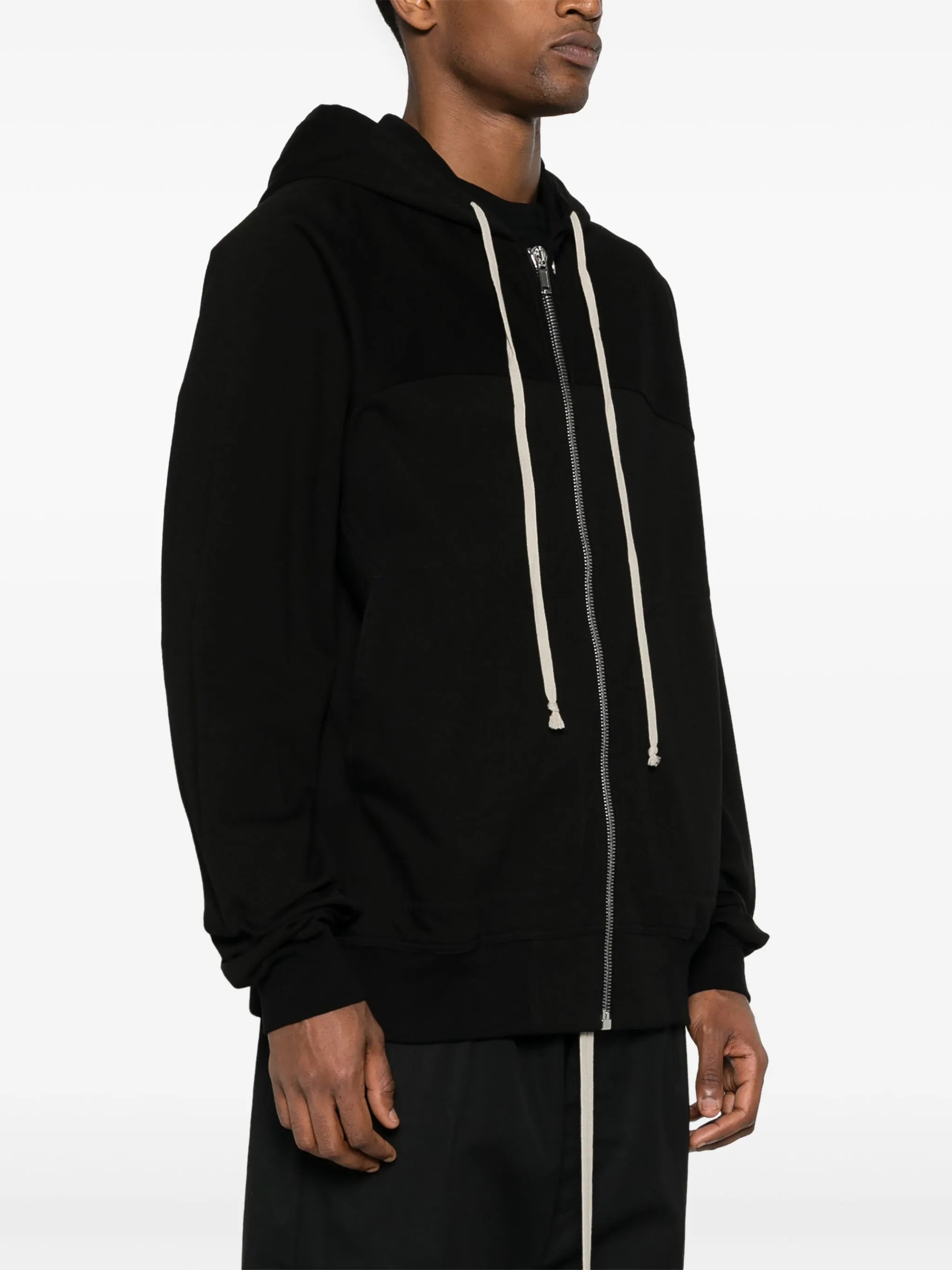 zip-up cotton hoodie