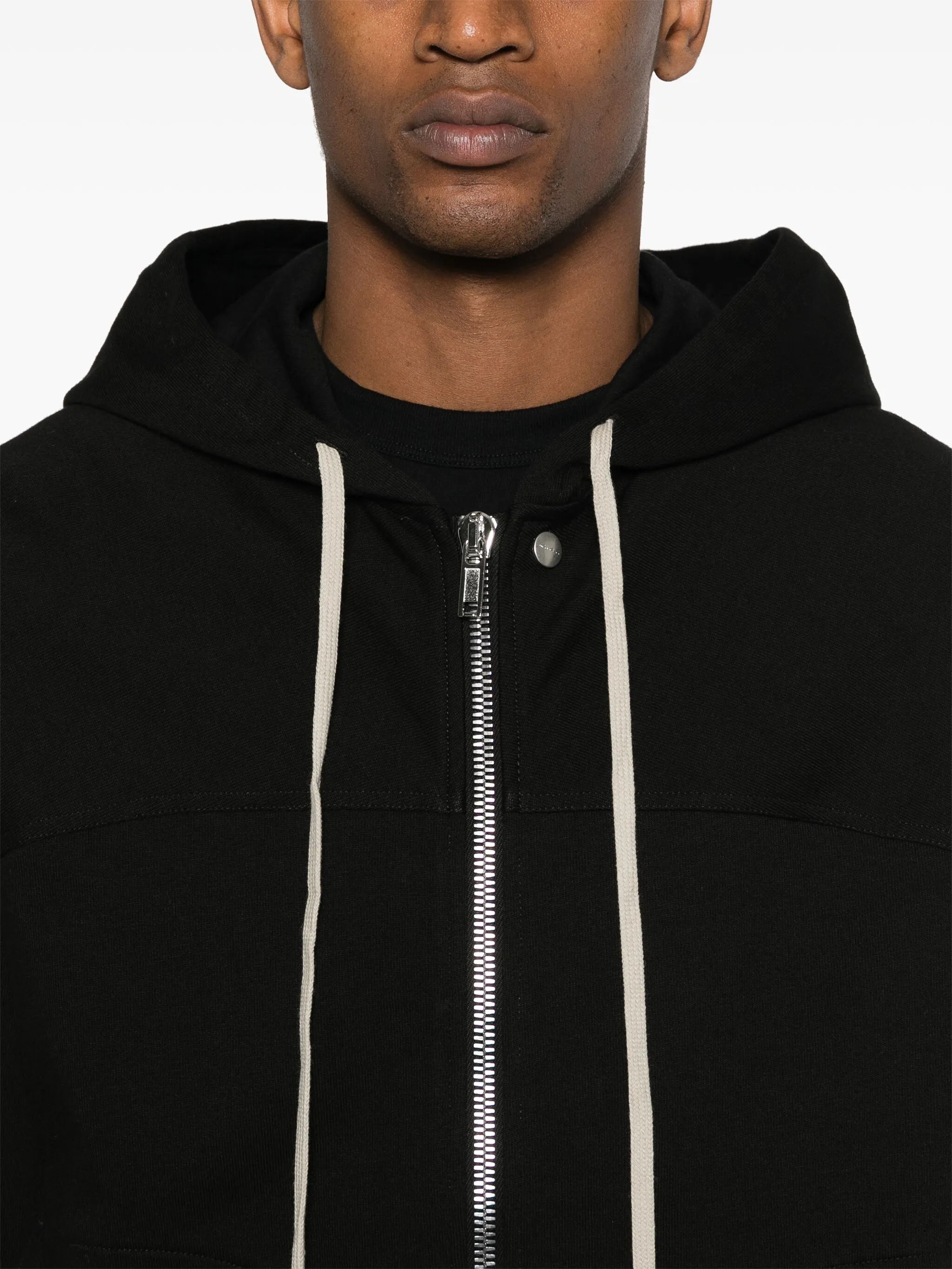 zip-up cotton hoodie