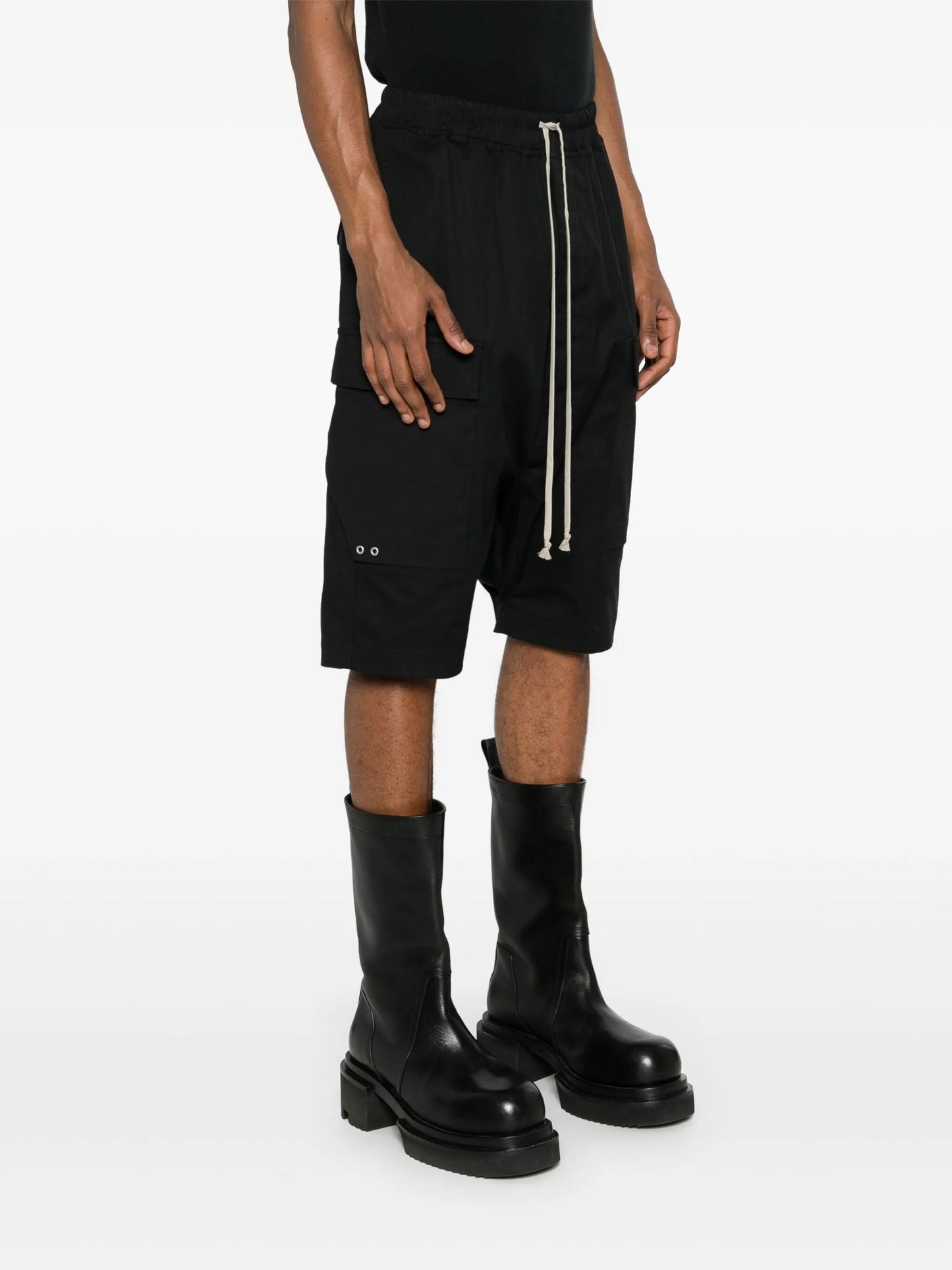 drop-crotch cargo shorts