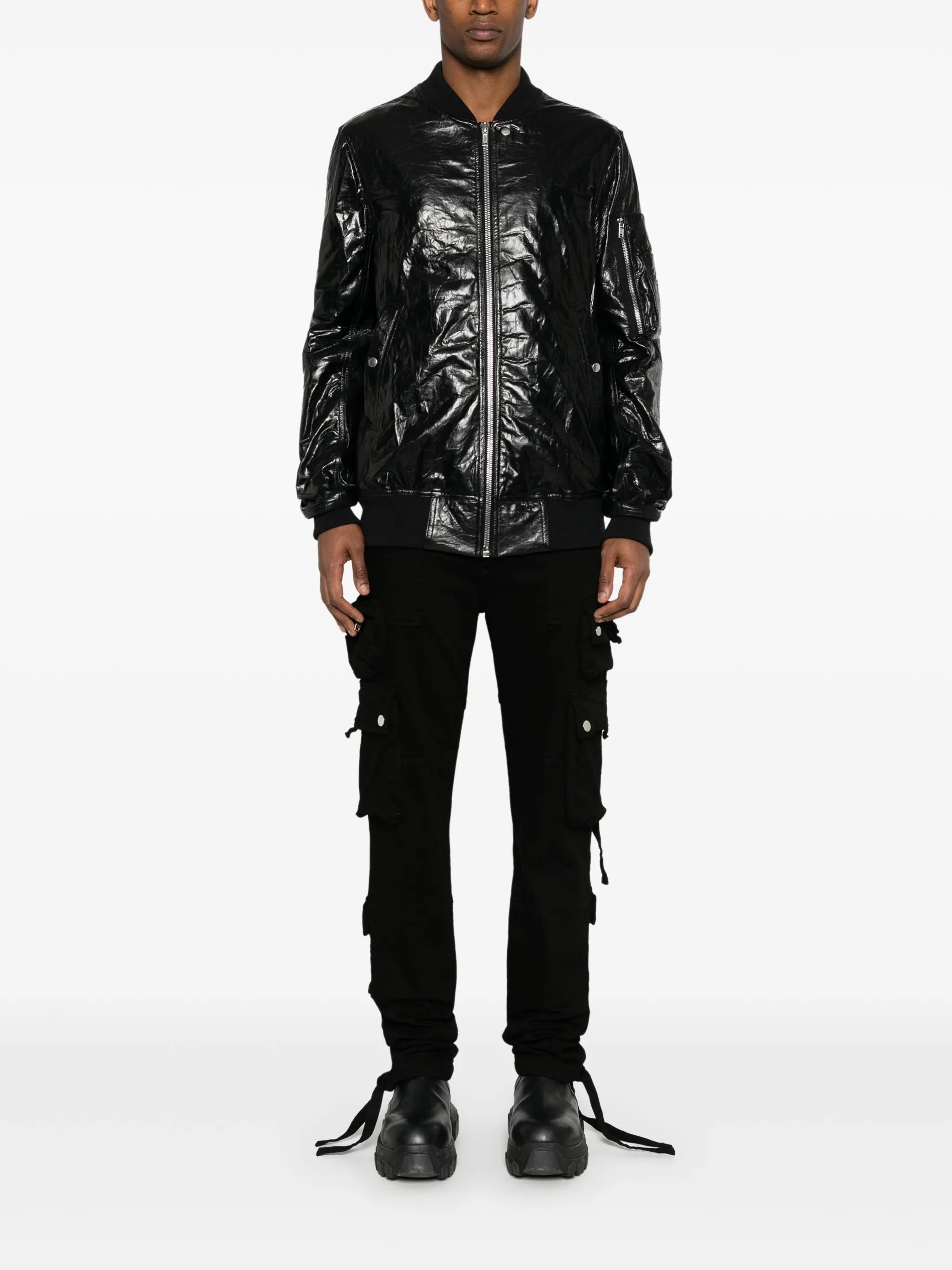 Classic Flight leather bomber jacket