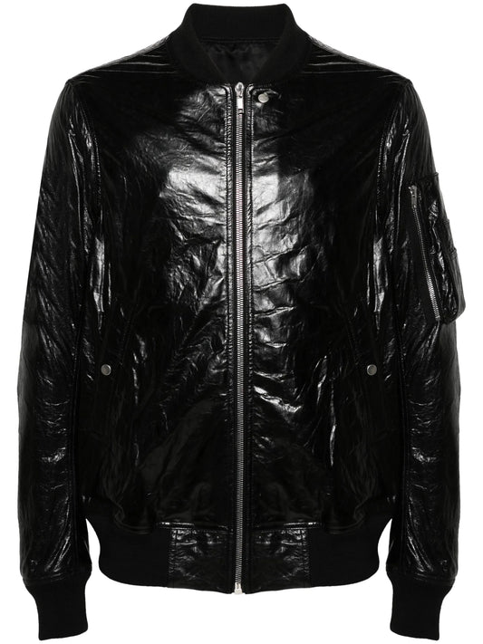 Classic Flight leather bomber jacket