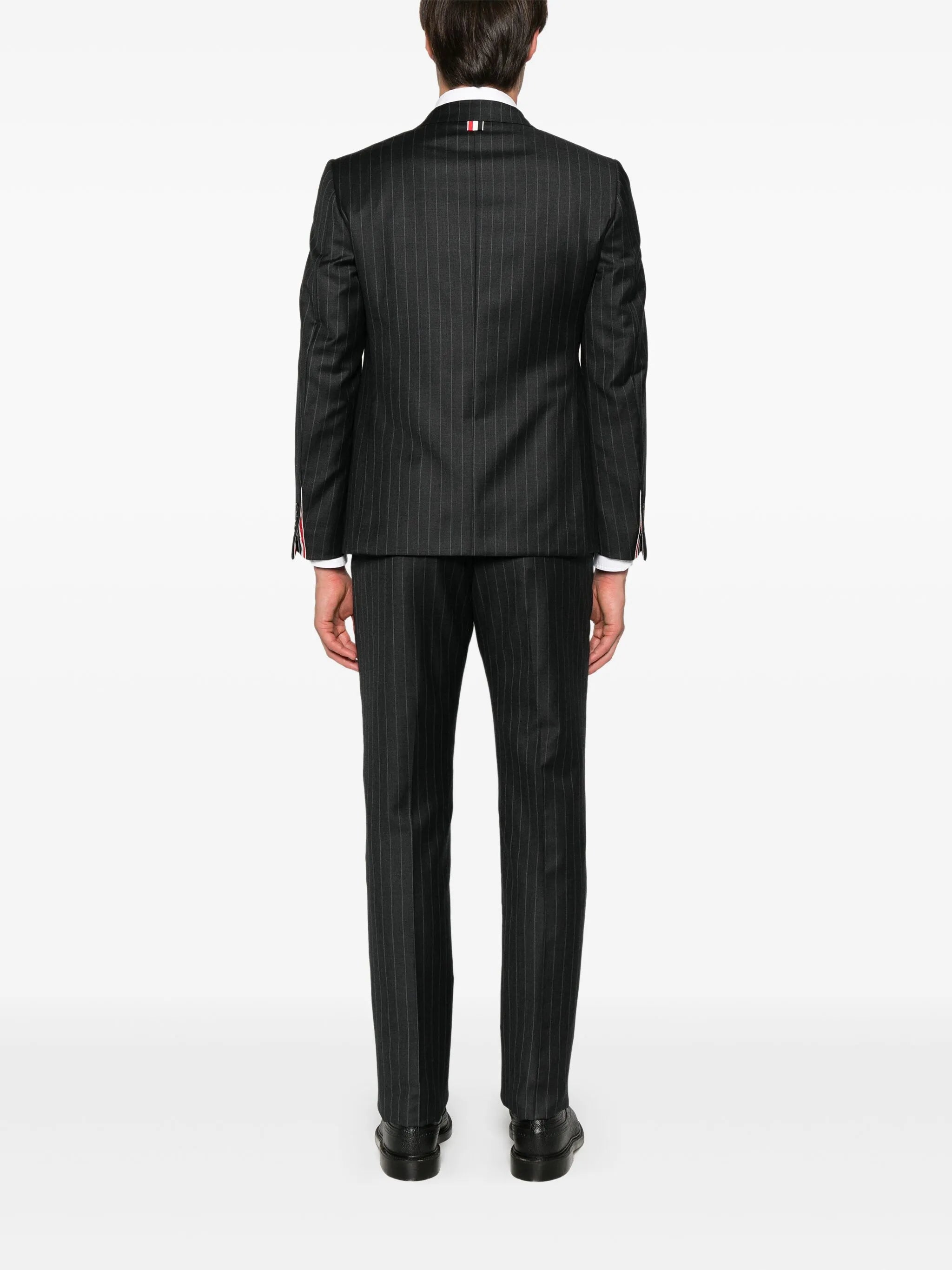 pinstripe wool blazer