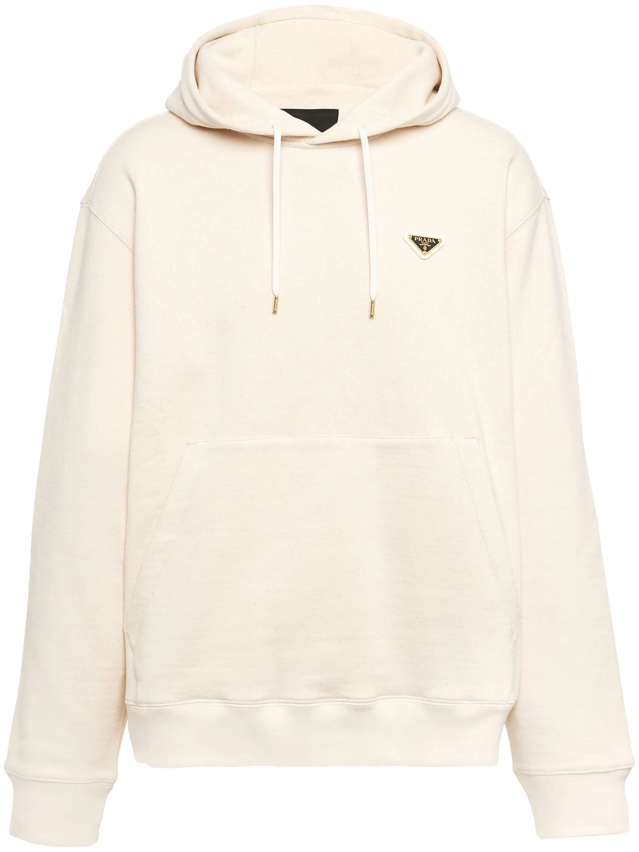 triangle-logo cotton hoodie