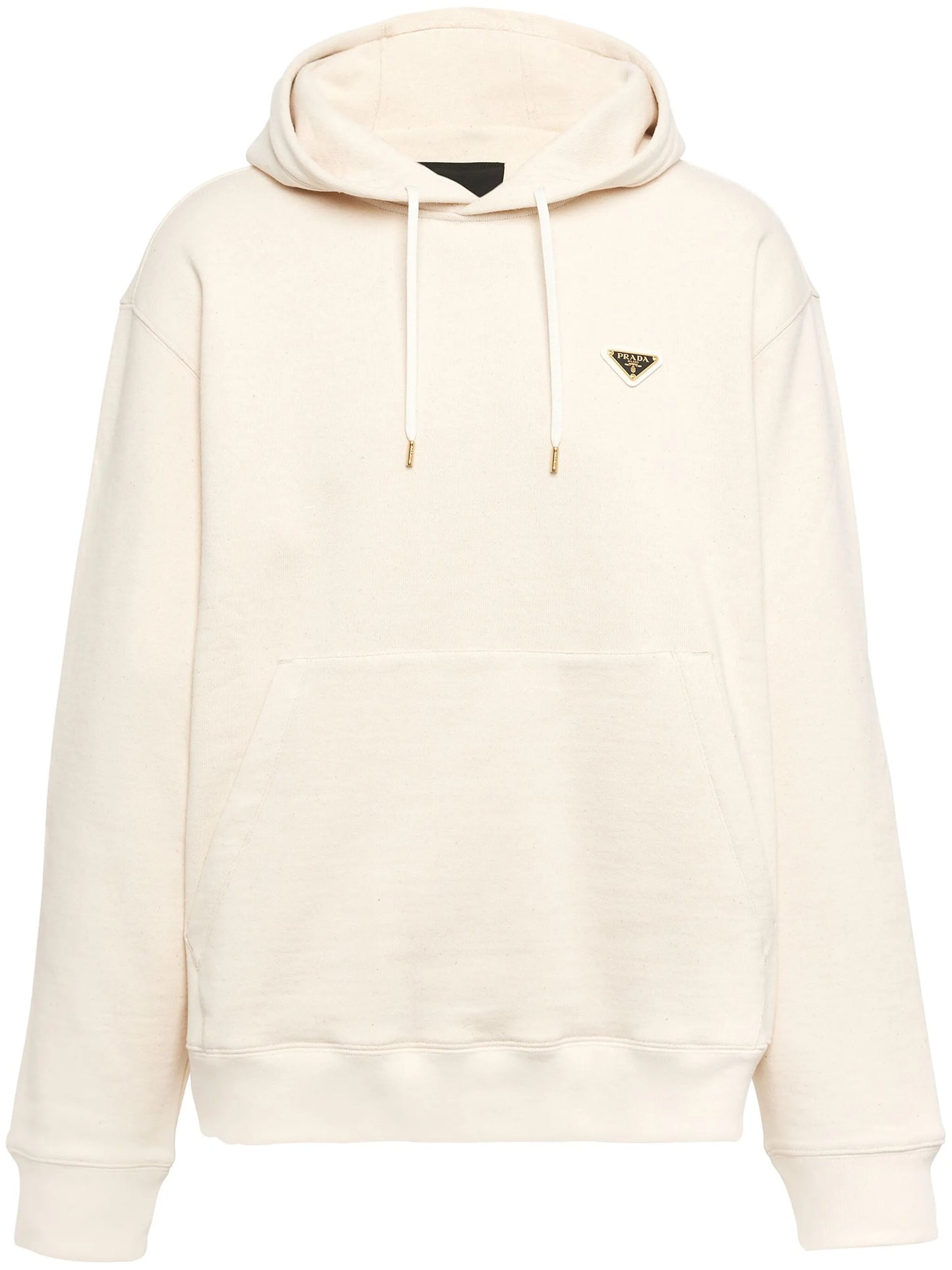 triangle-logo cotton hoodie
