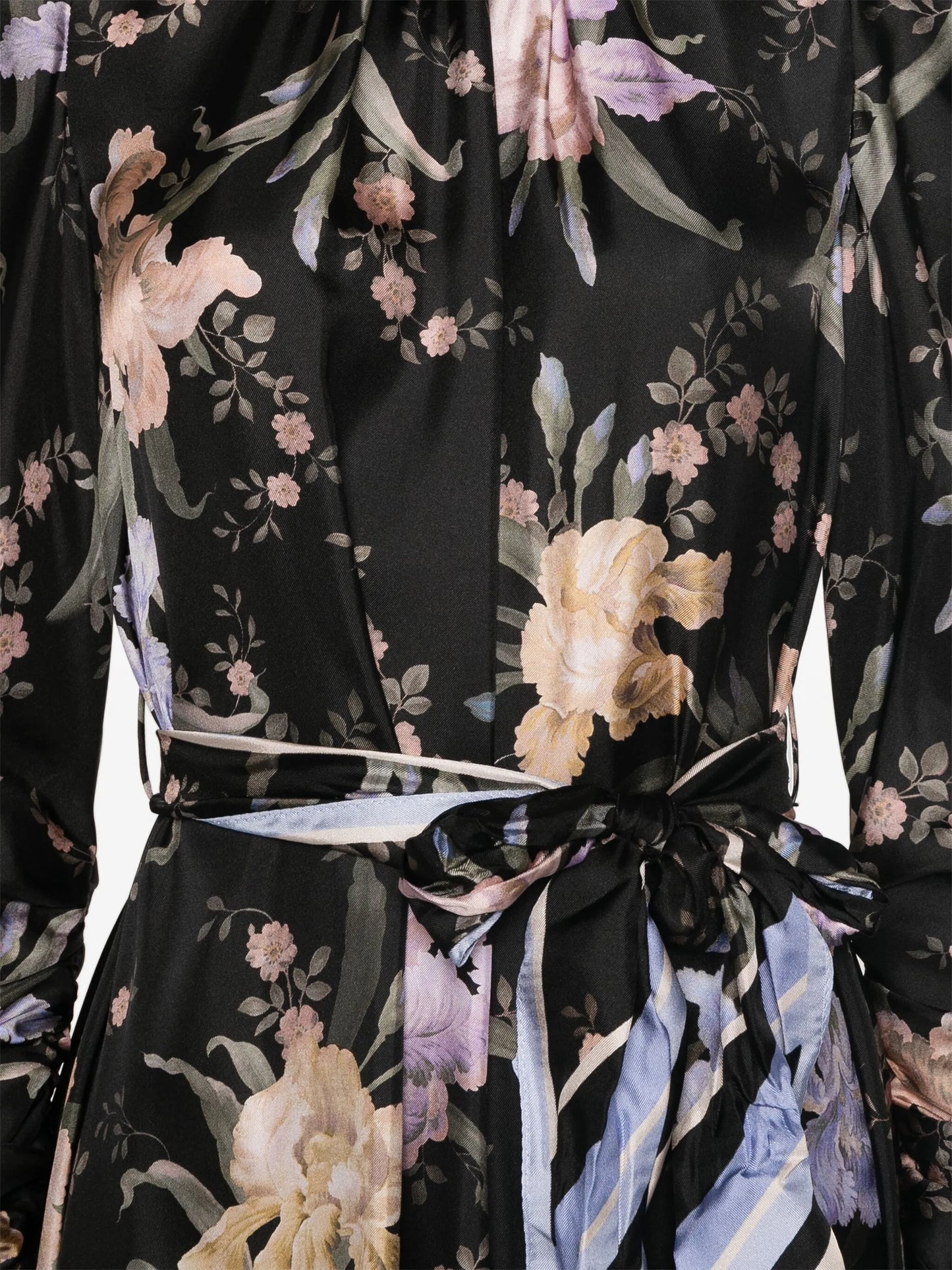 floral-print midi dress