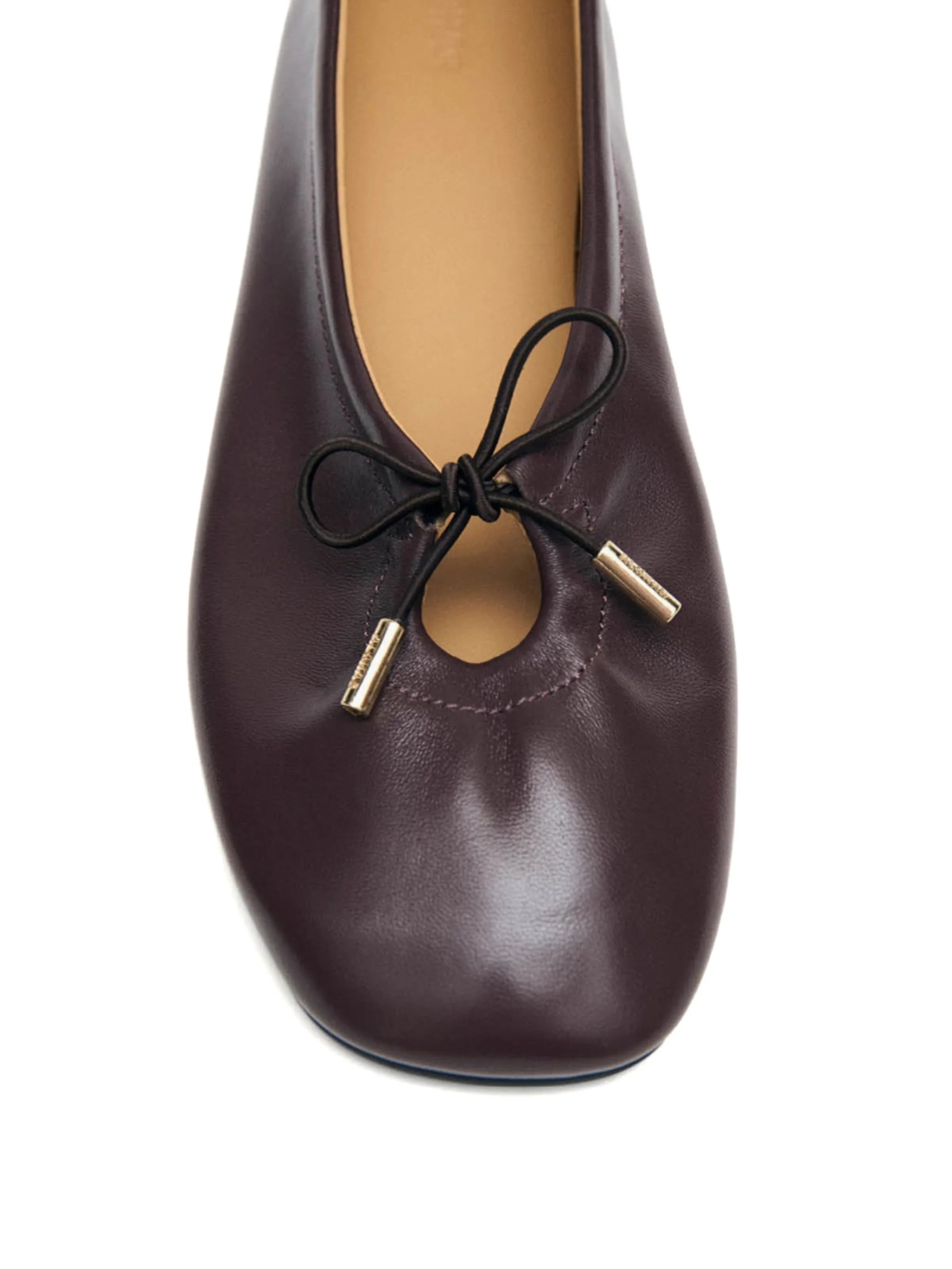 Rosalind brown leather ballet flats