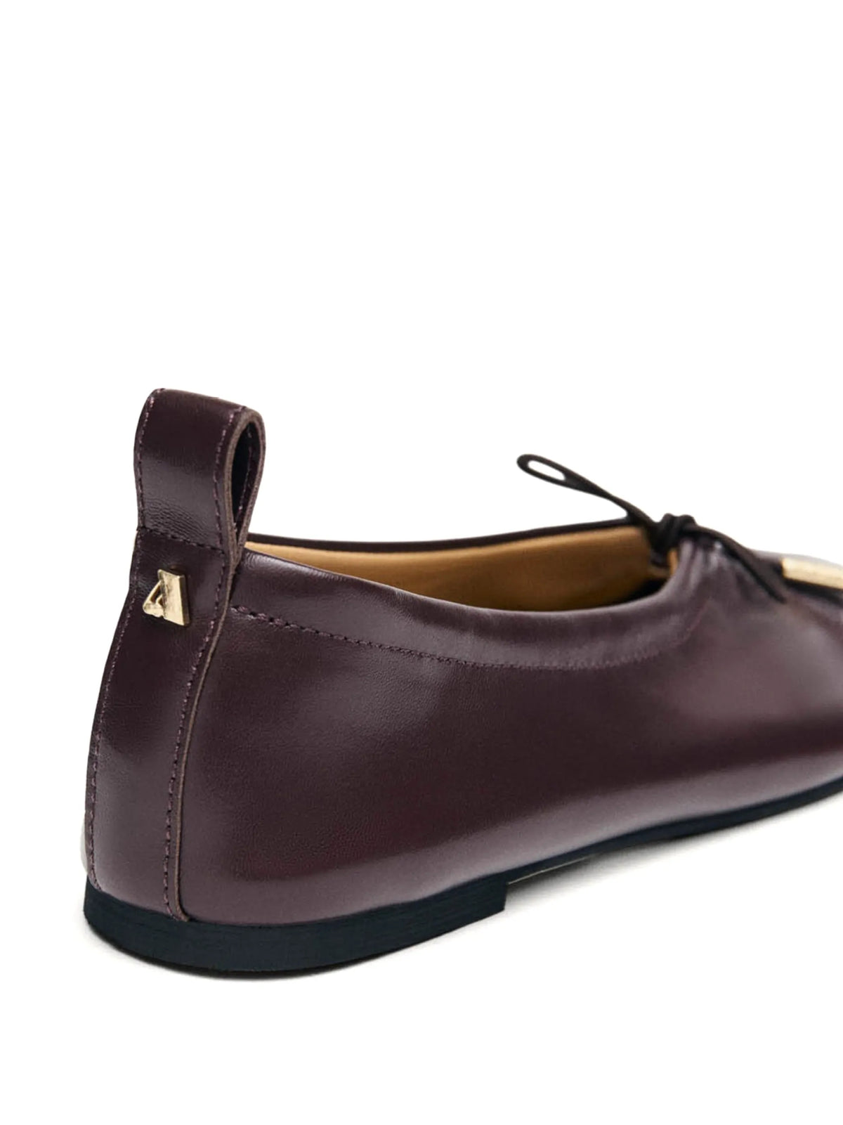 Rosalind brown leather ballet flats