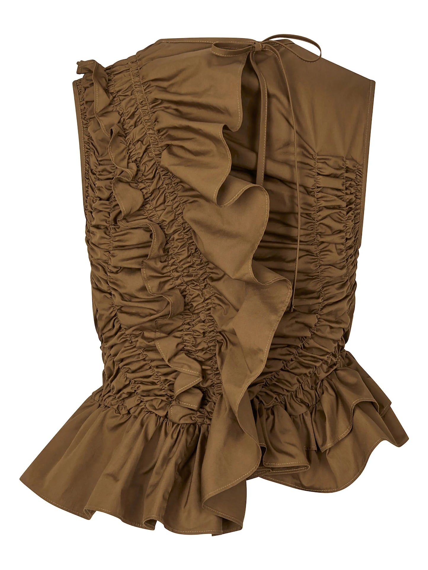 Geo ruffled top