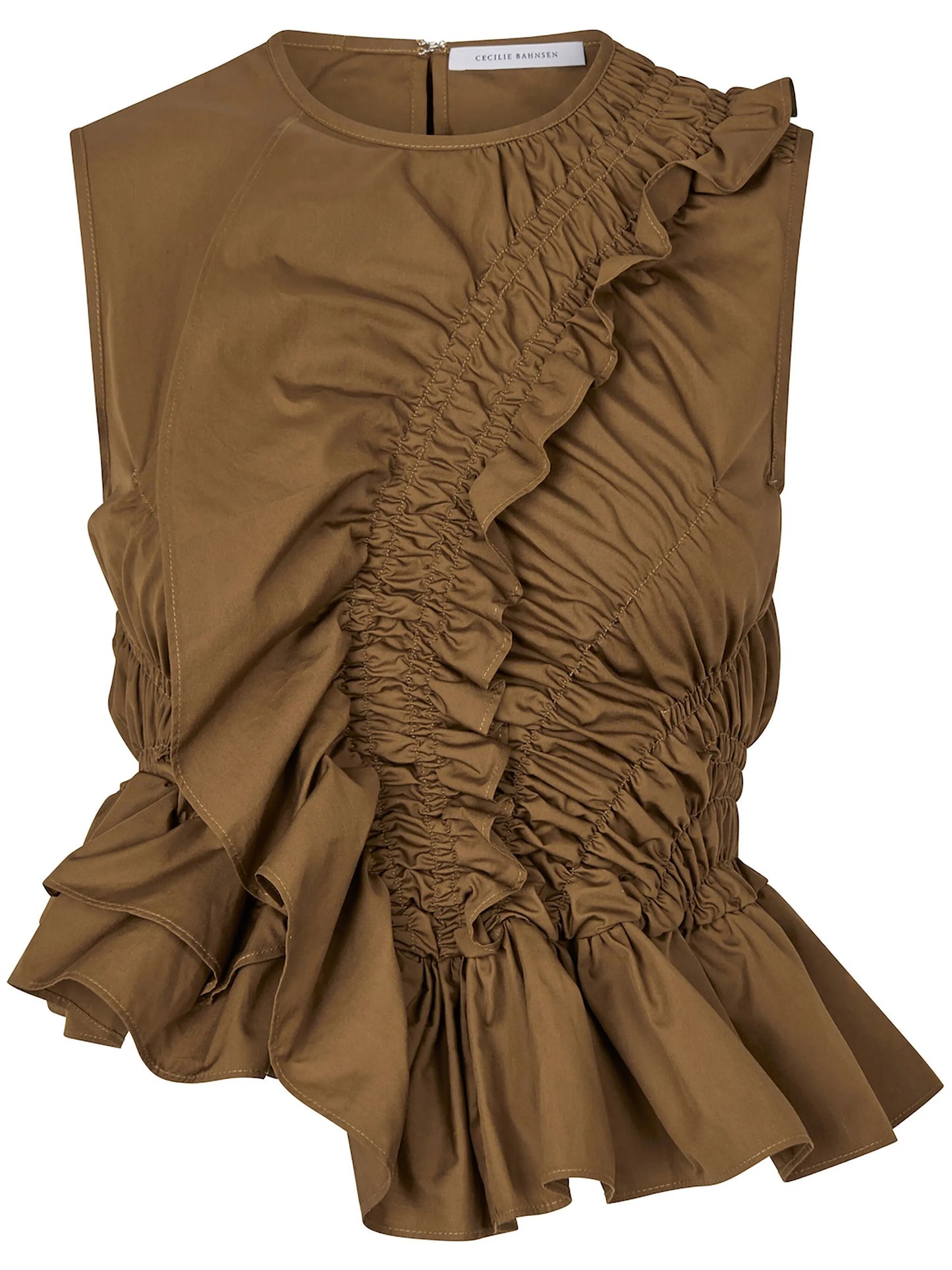 Geo ruffled top