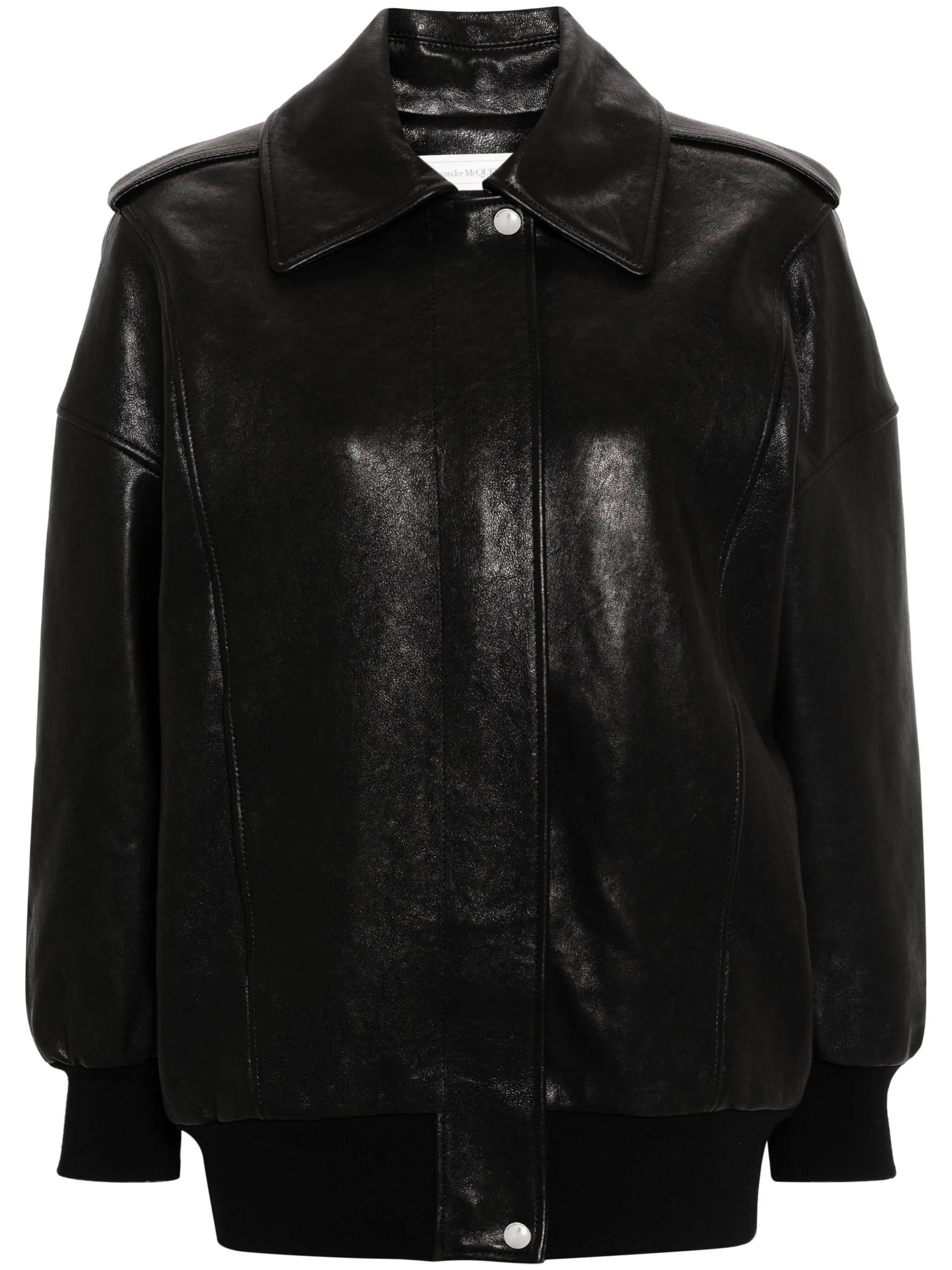 leather bomber jacket