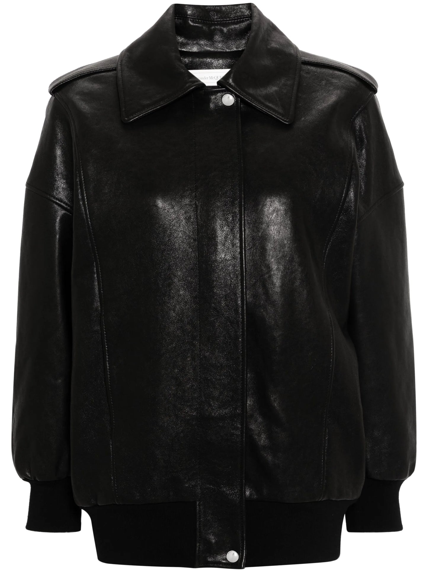 leather bomber jacket