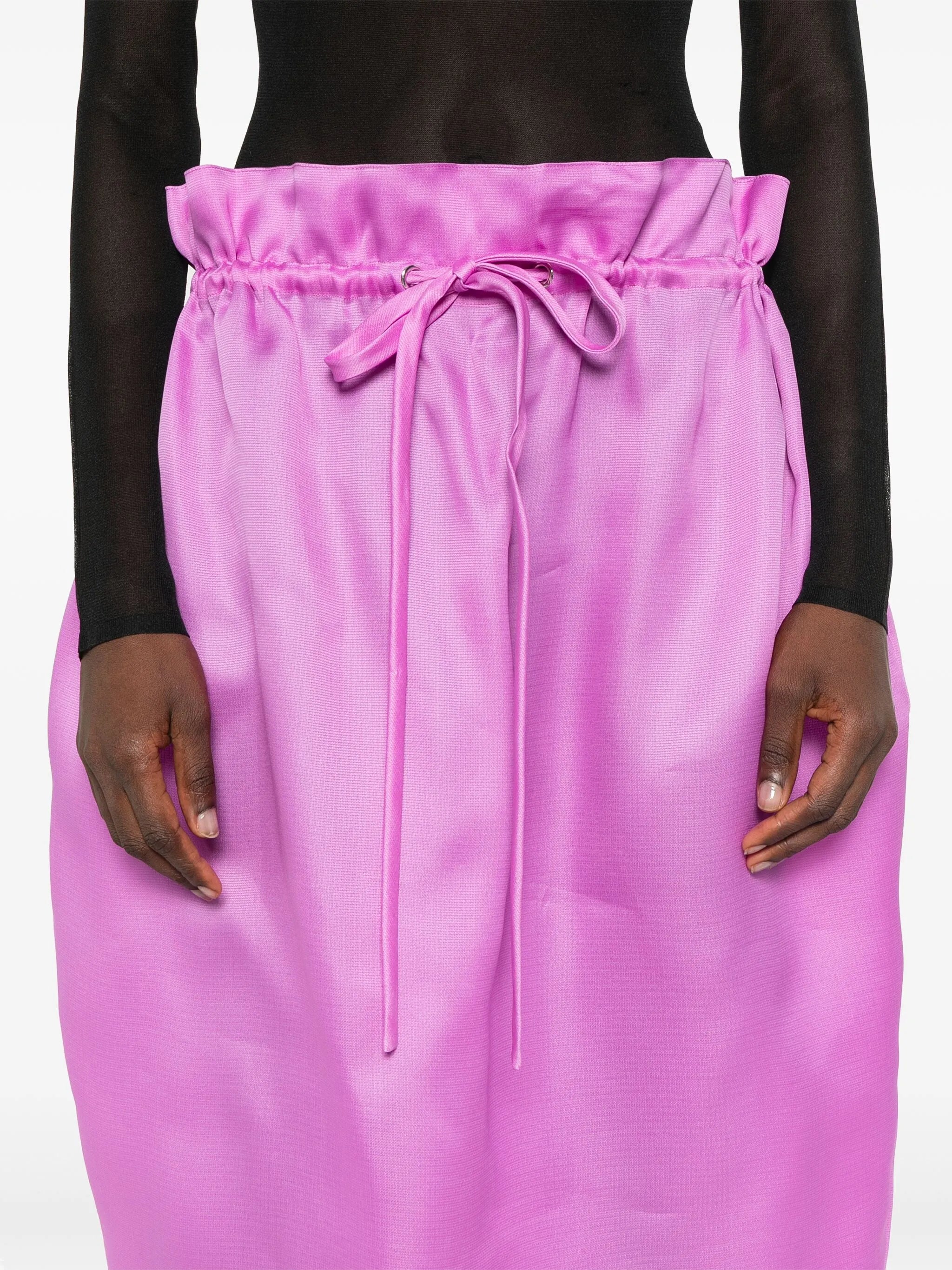 The Ember silk skirt