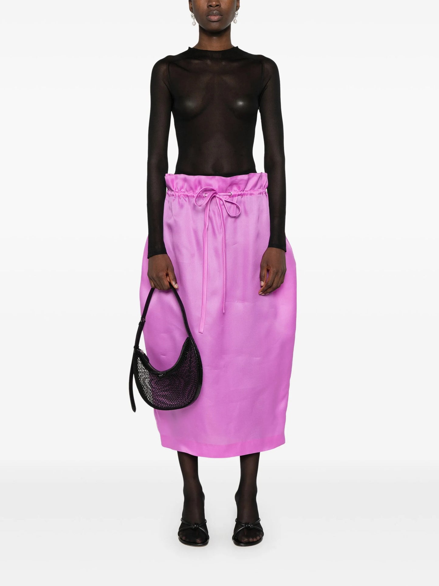 The Ember silk skirt