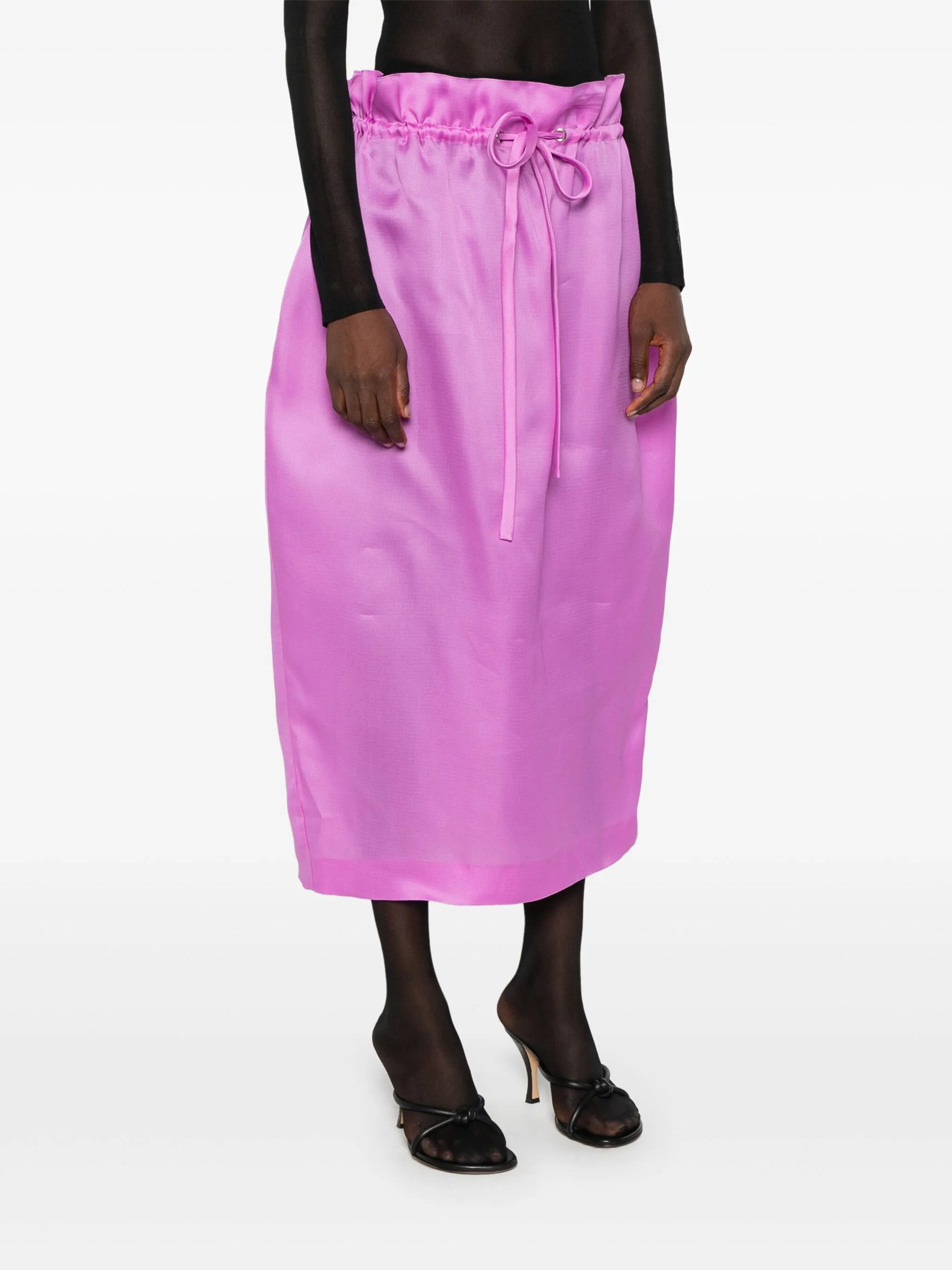 The Ember silk skirt