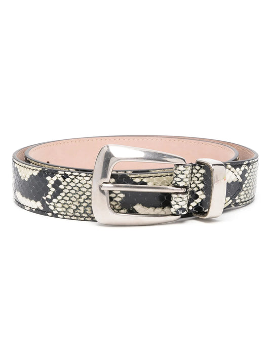 Benny snakeskin-effect belt