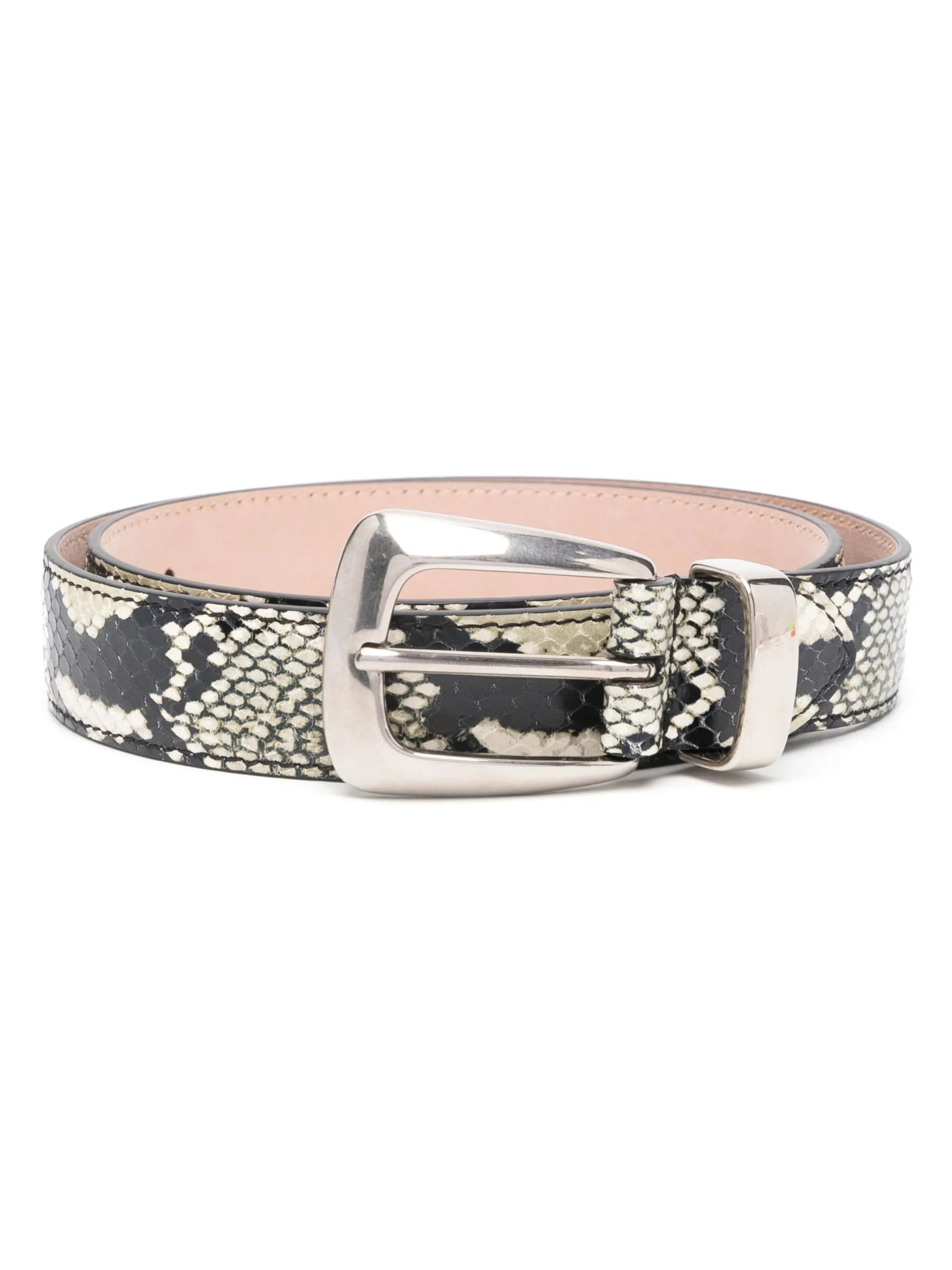 Benny snakeskin-effect belt