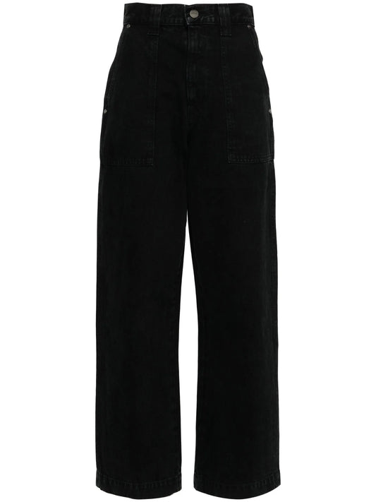 Hewitt high-rise wide-leg jeans