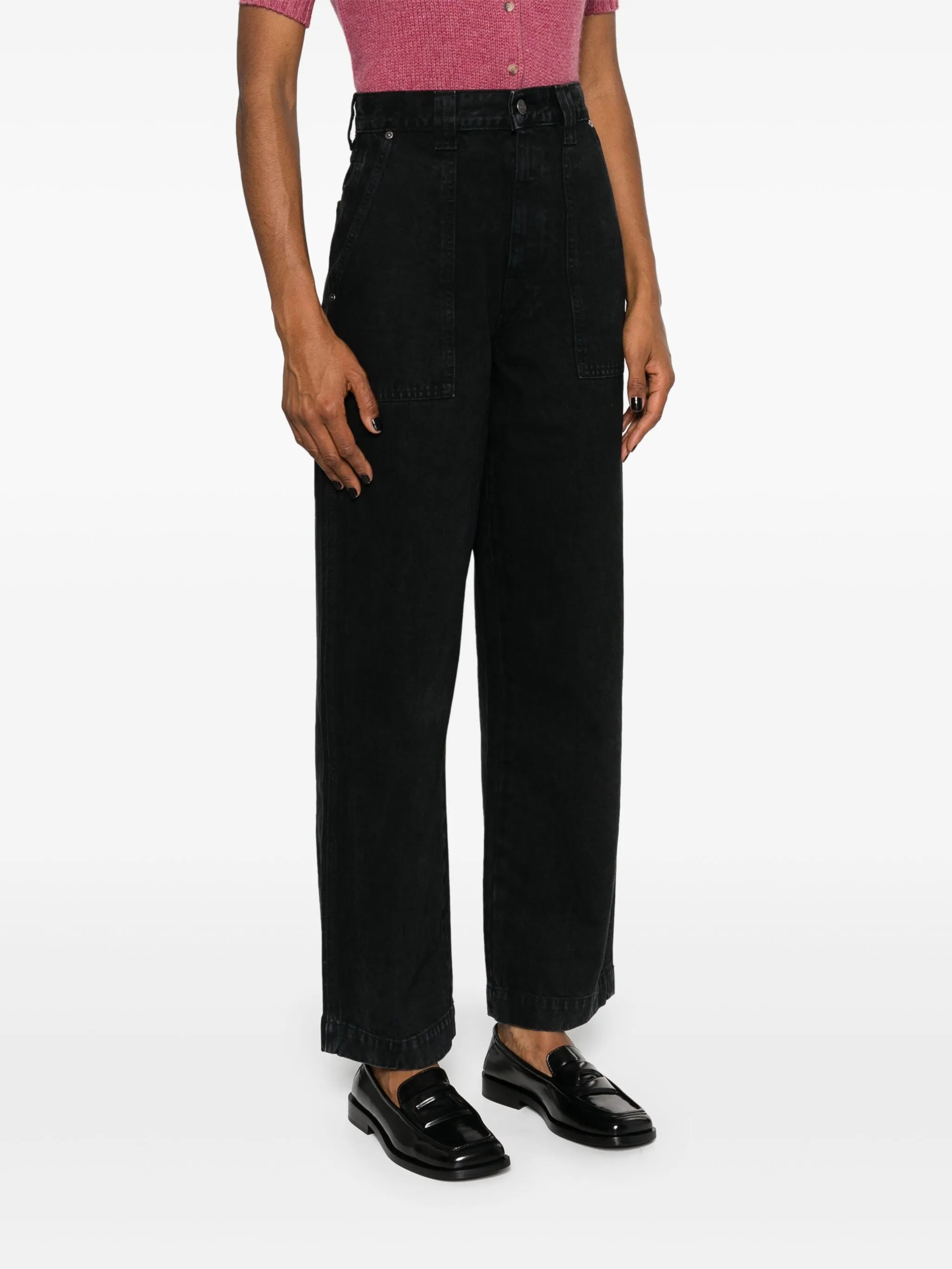 Hewitt high-rise wide-leg jeans