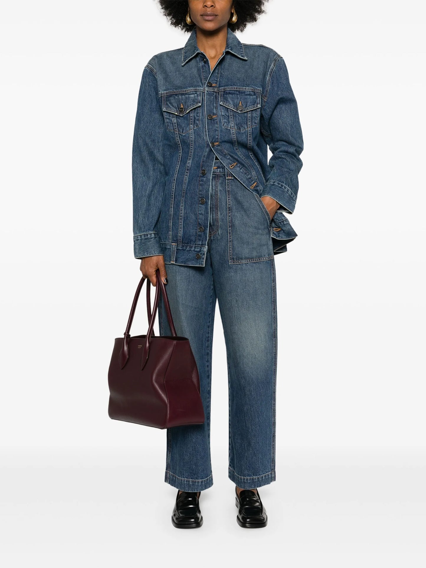 Hewitt high-rise wide-leg jeans