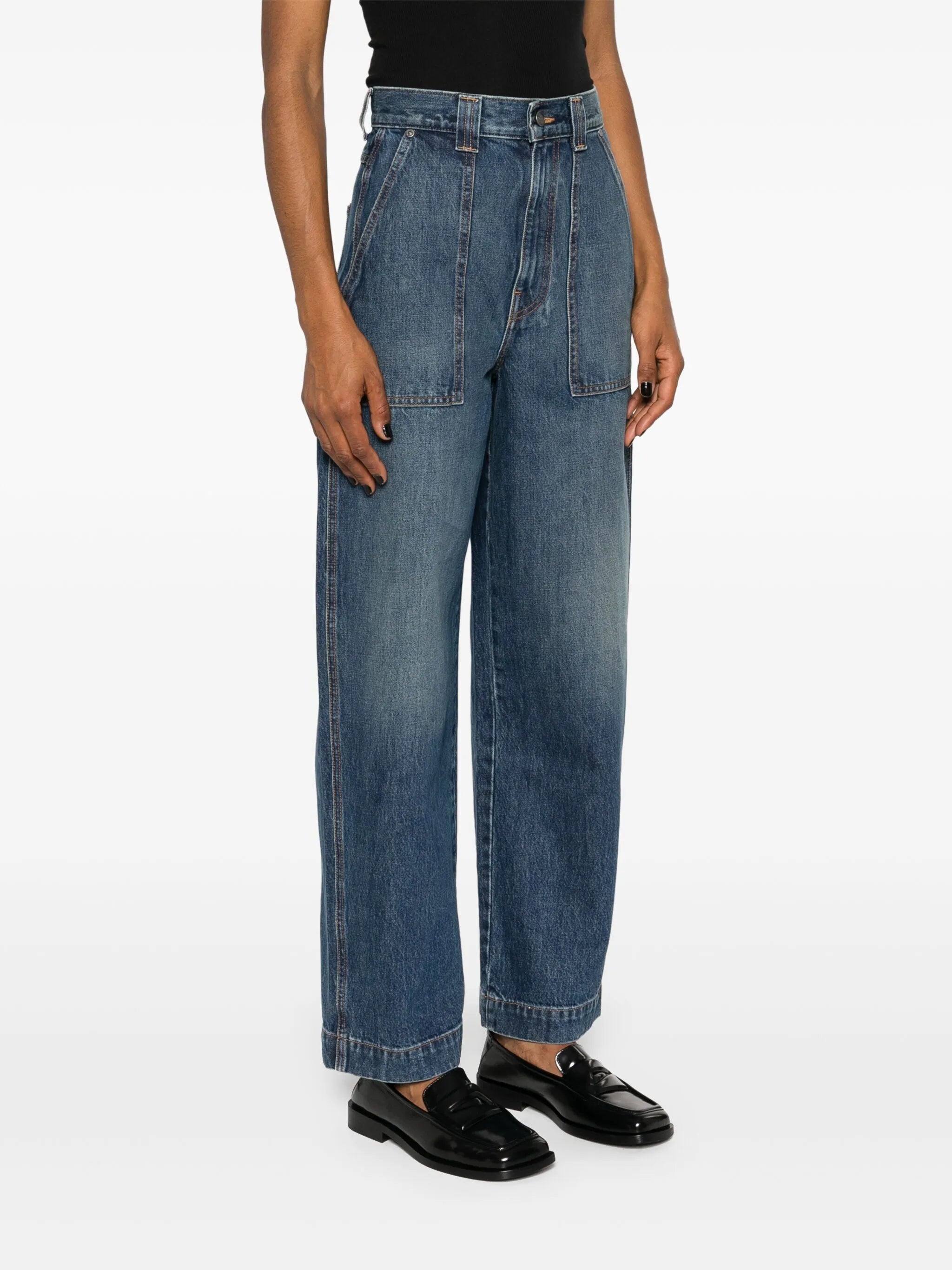 Hewitt high-rise wide-leg jeans