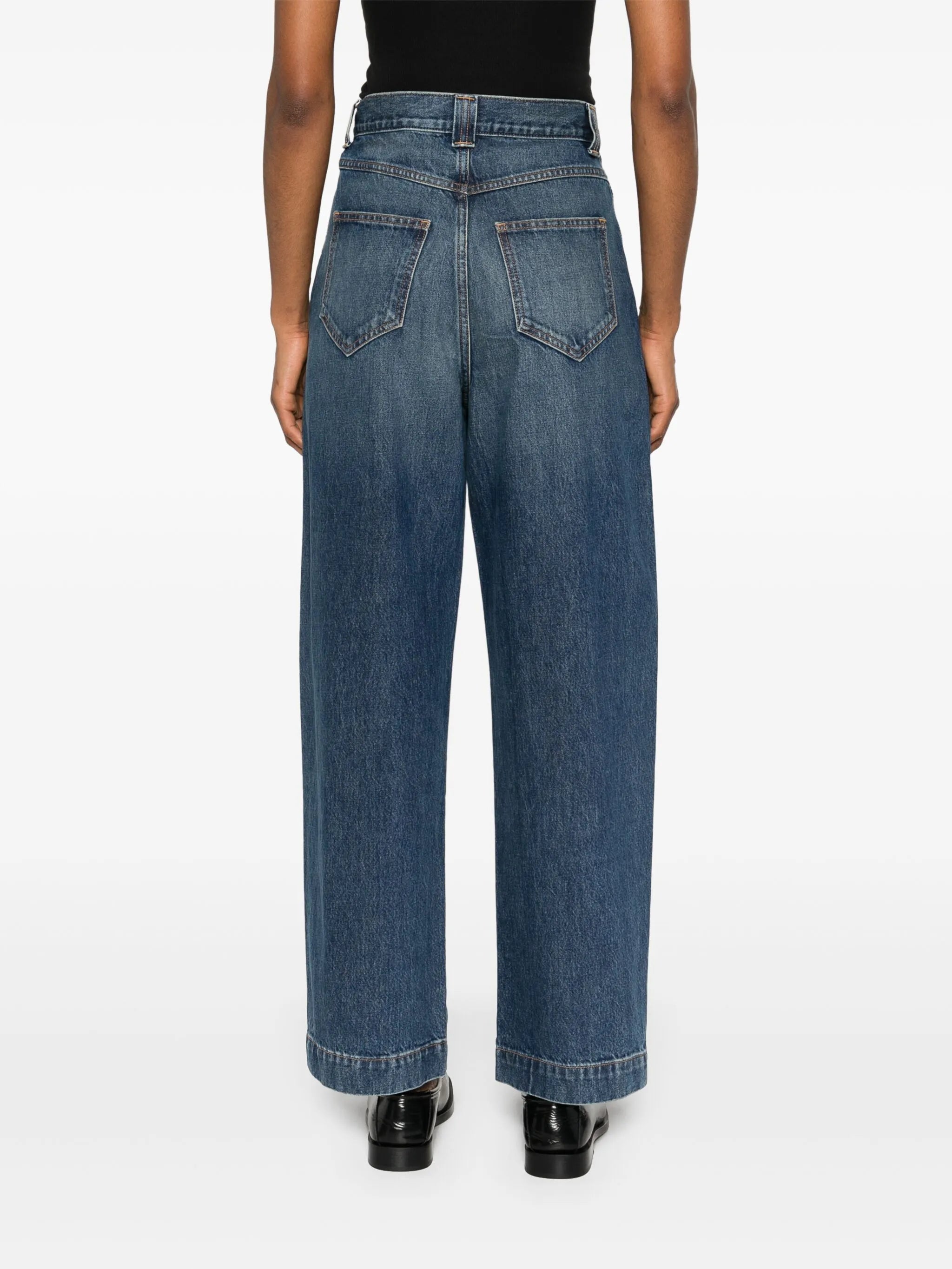 Hewitt high-rise wide-leg jeans