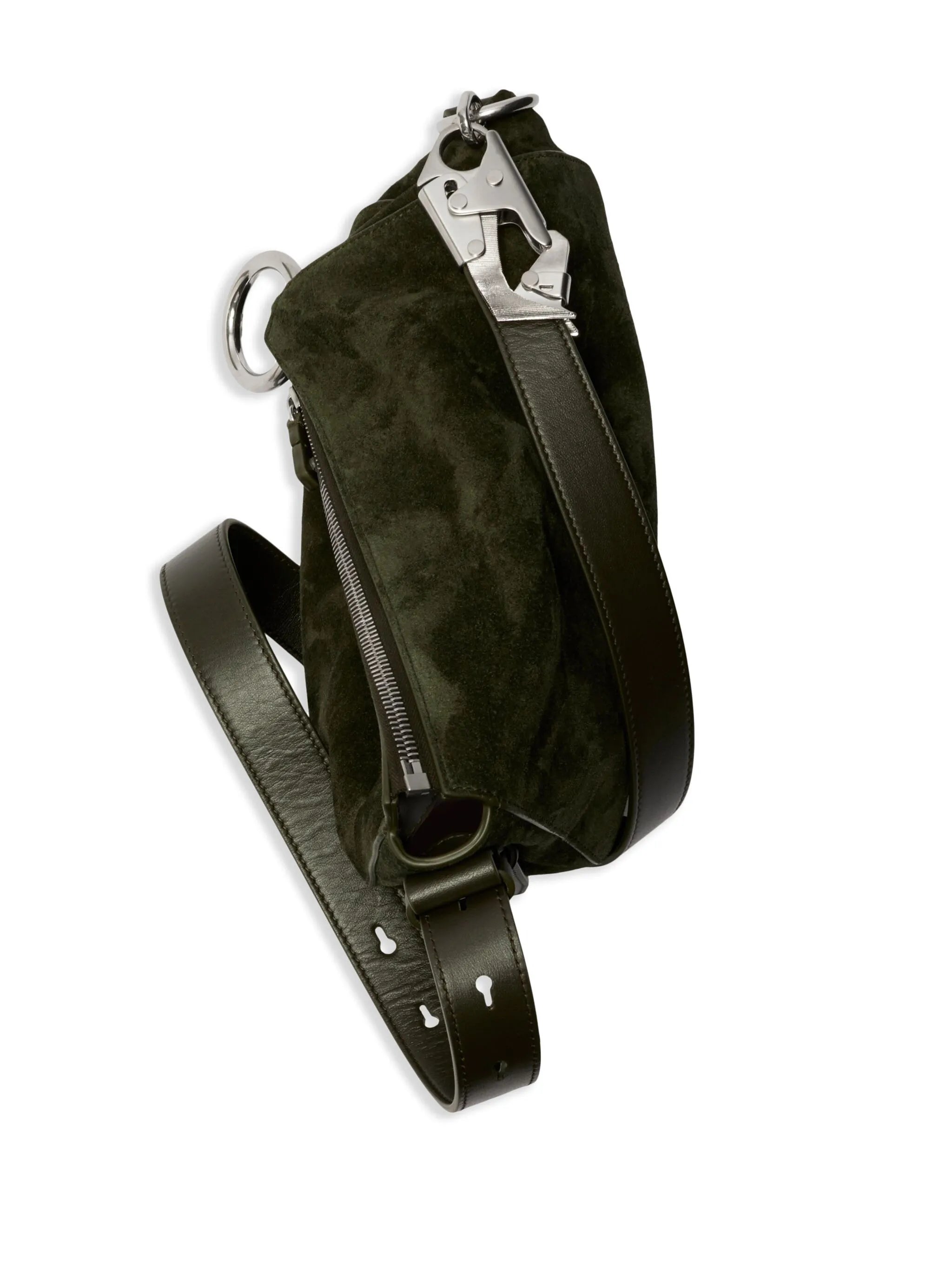 small suede shoulder bag