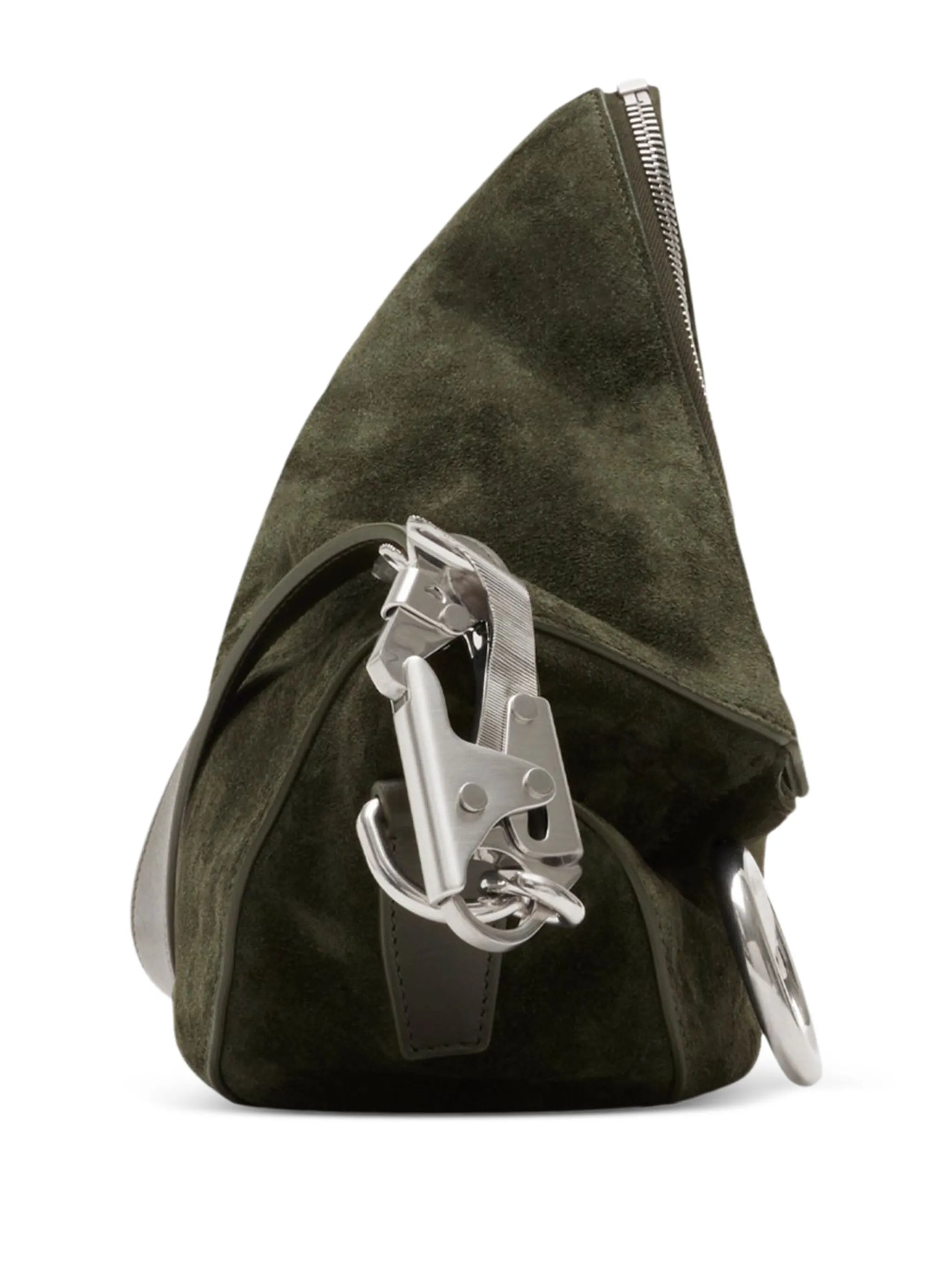 small suede shoulder bag