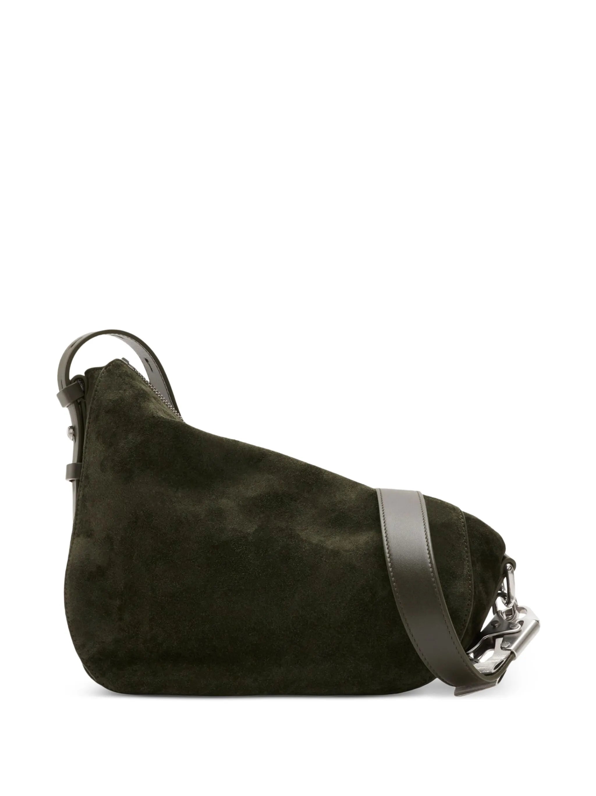 small suede shoulder bag