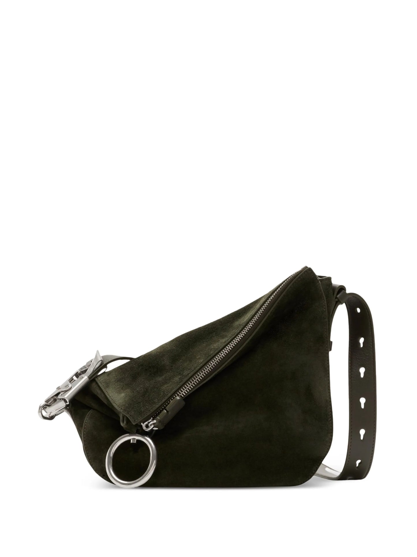 small suede shoulder bag