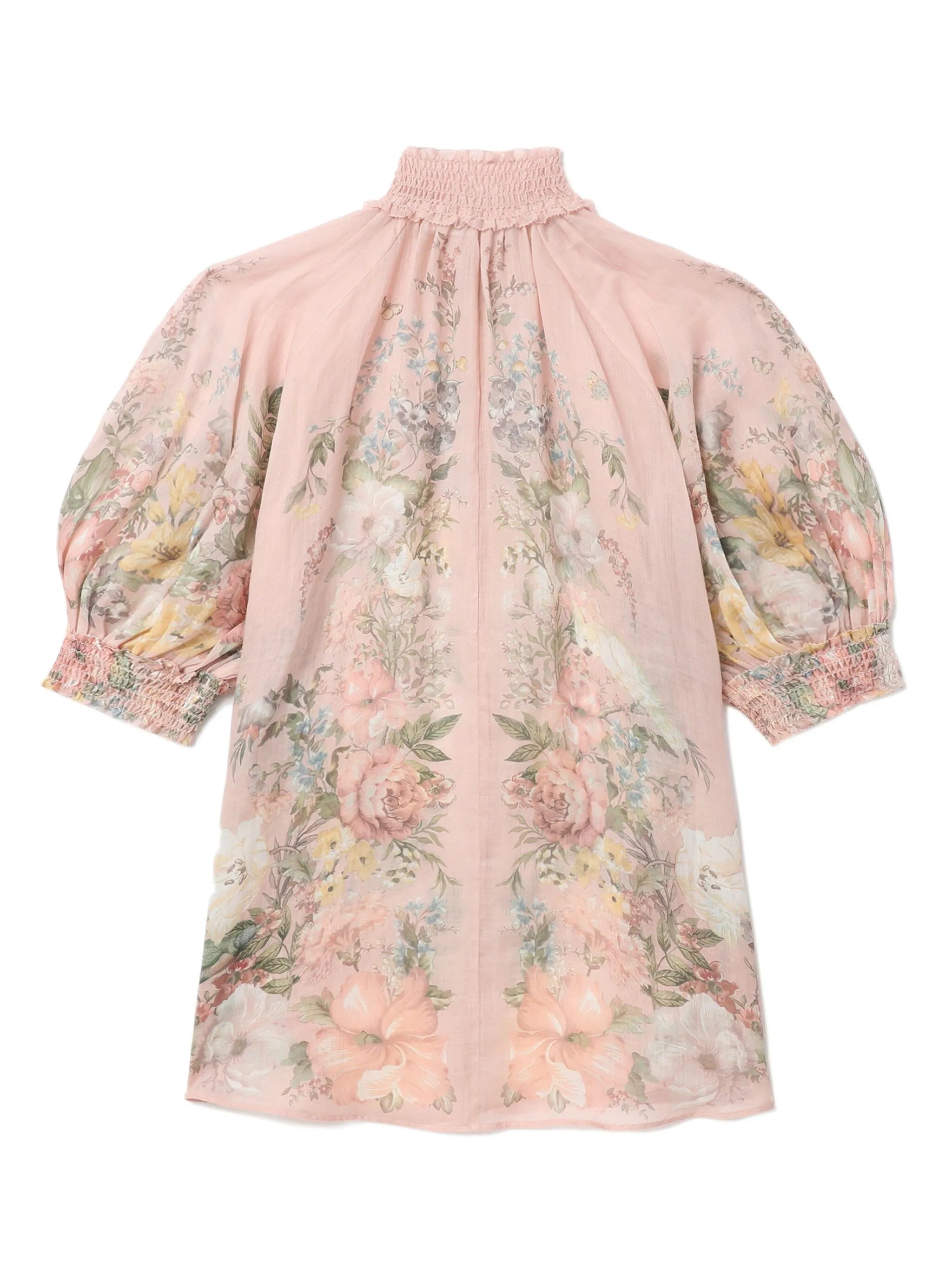 Waverly floral-print ramie blouse