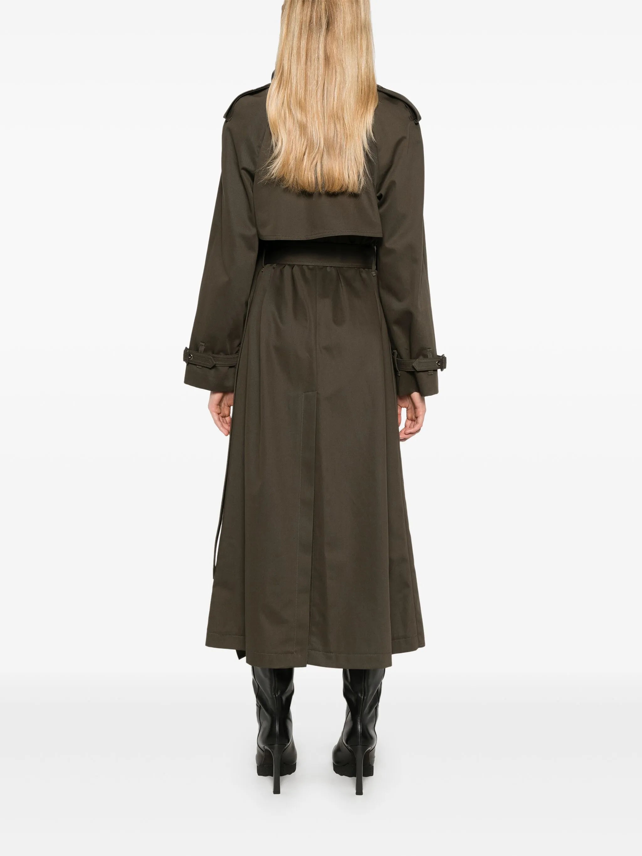 layered trench coat