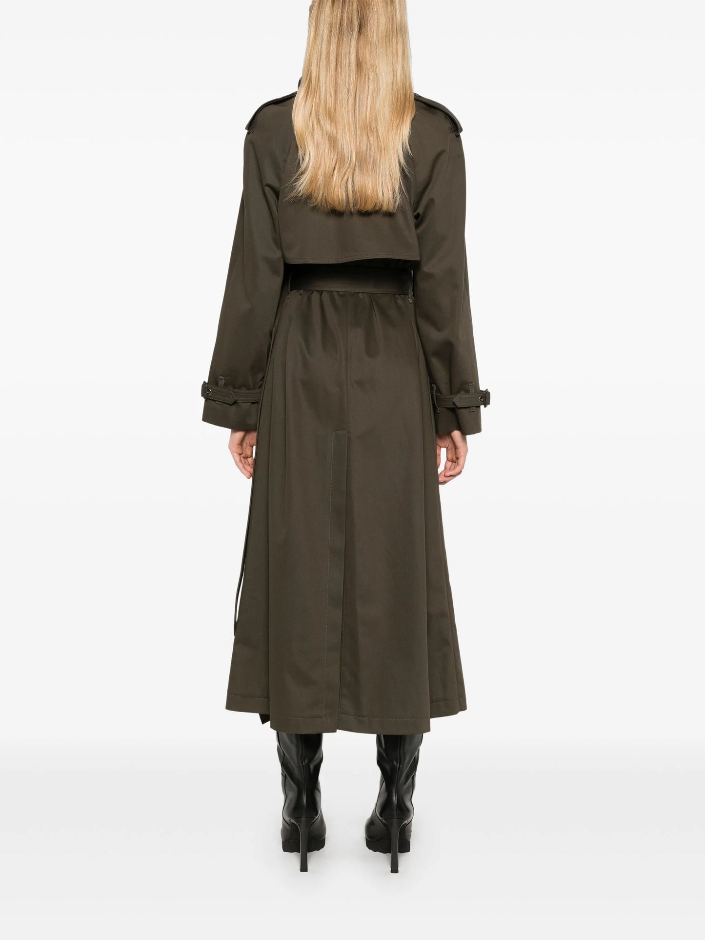 layered trench coat