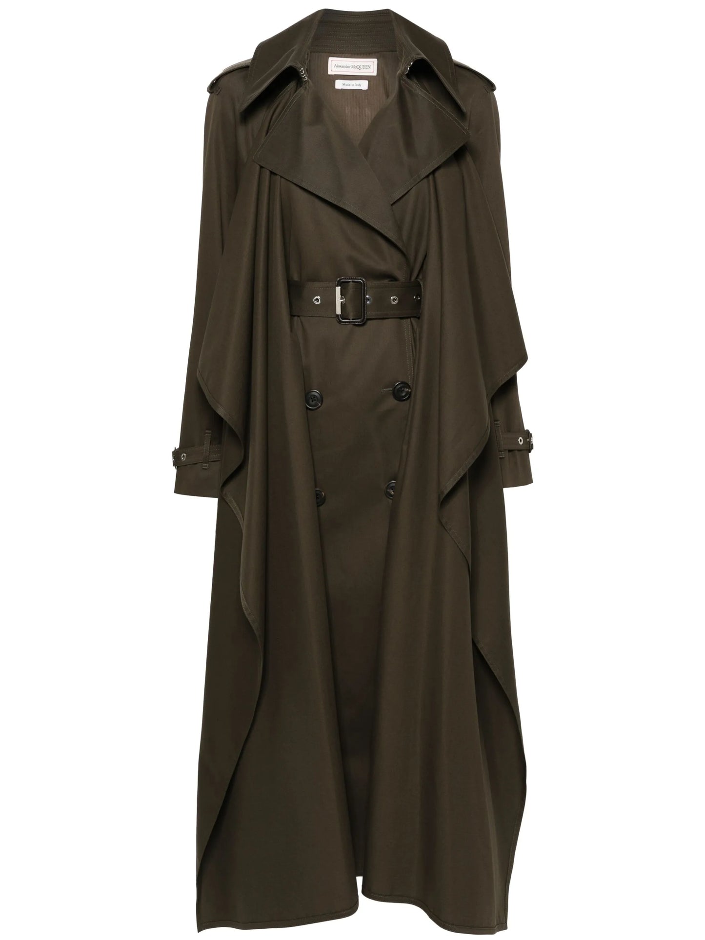 layered trench coat