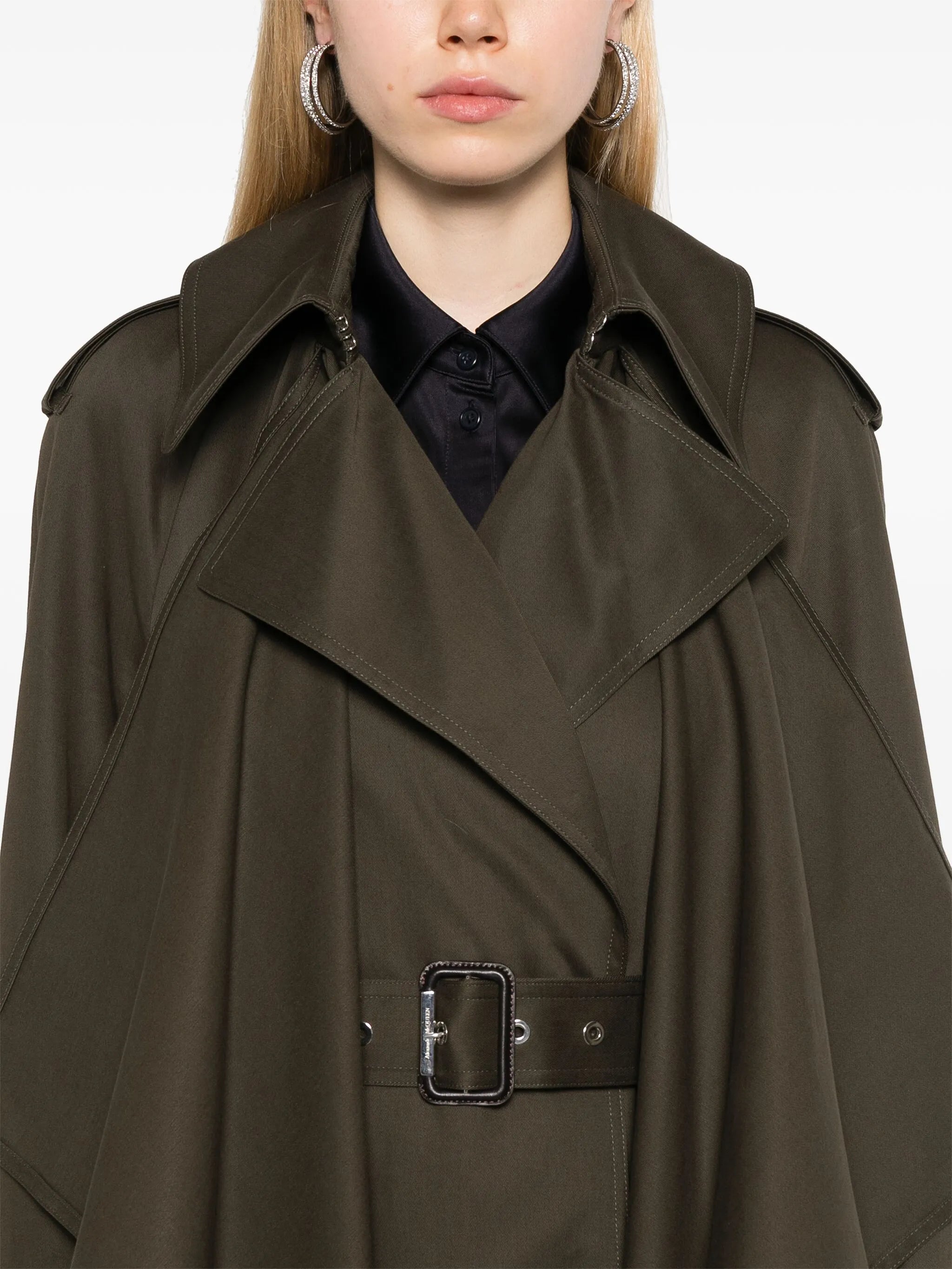 layered trench coat