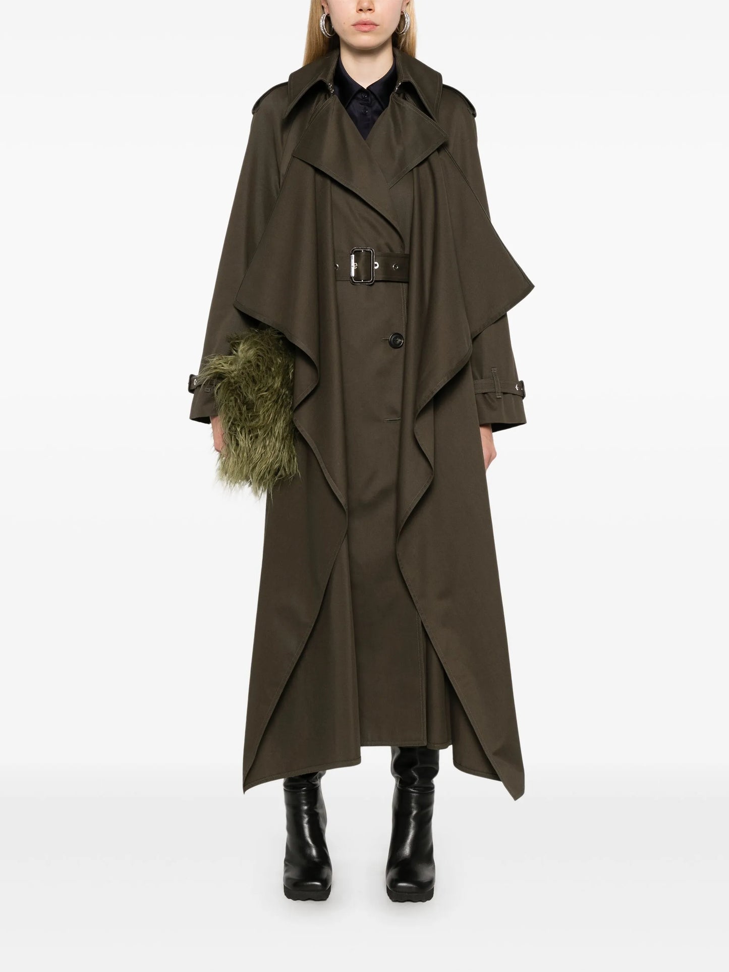 layered trench coat