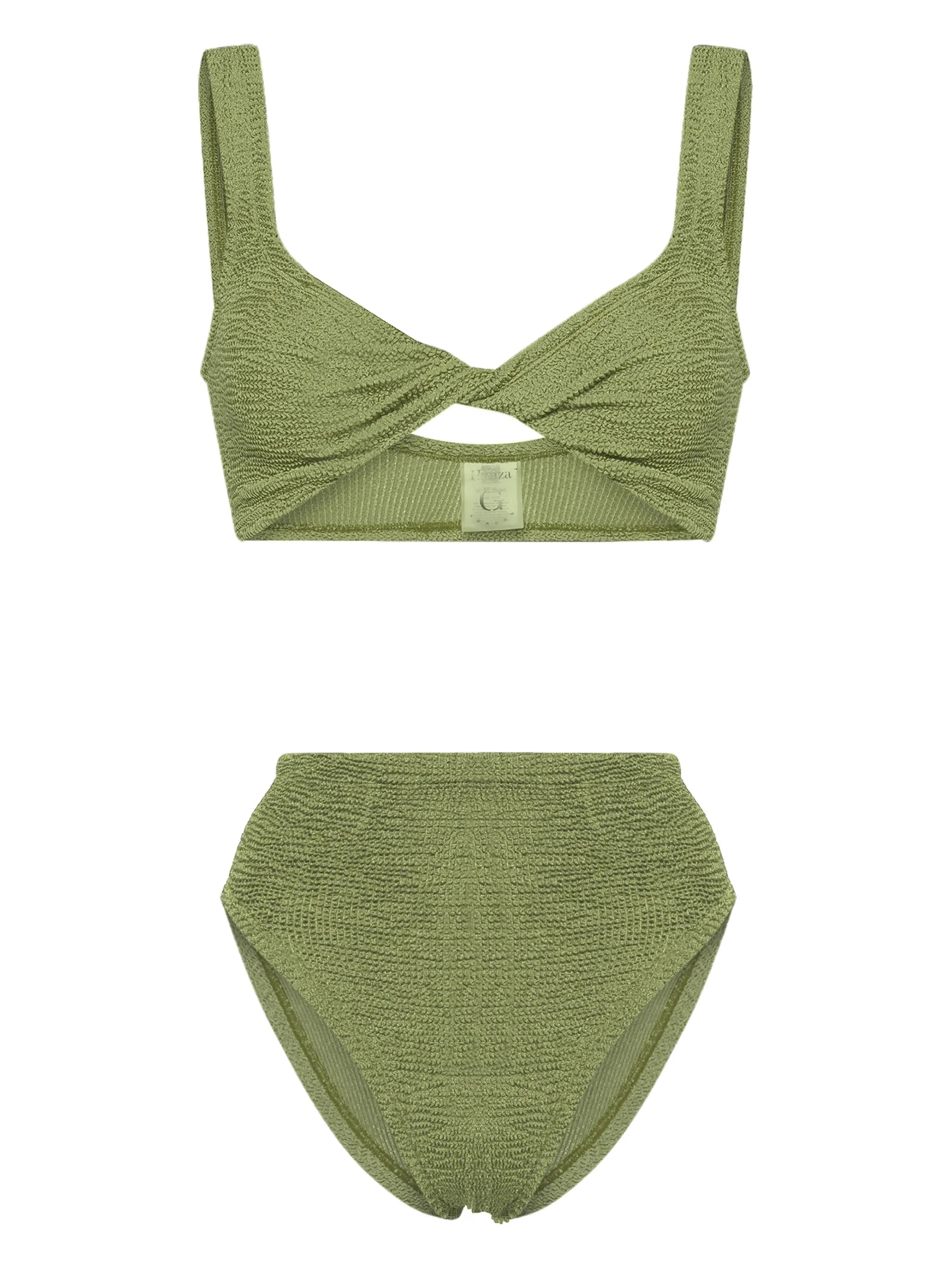 Jamie twist-detail bikini set