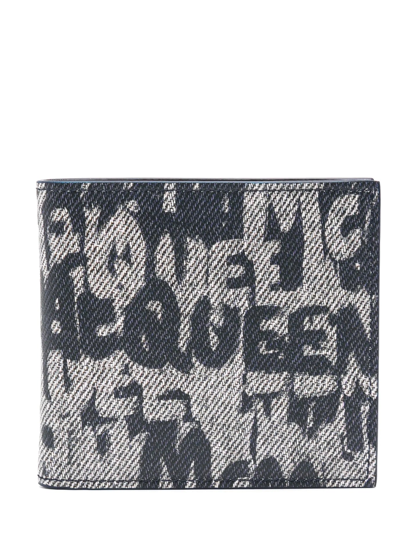 graffiti logo-print bi-fold wallet