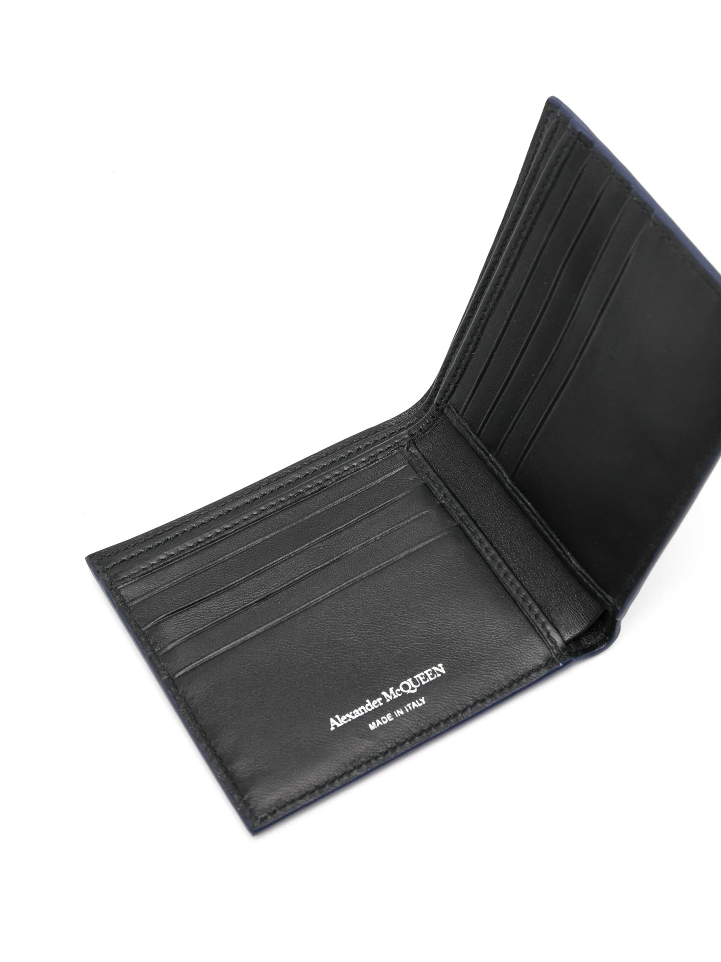 graffiti logo-print bi-fold wallet