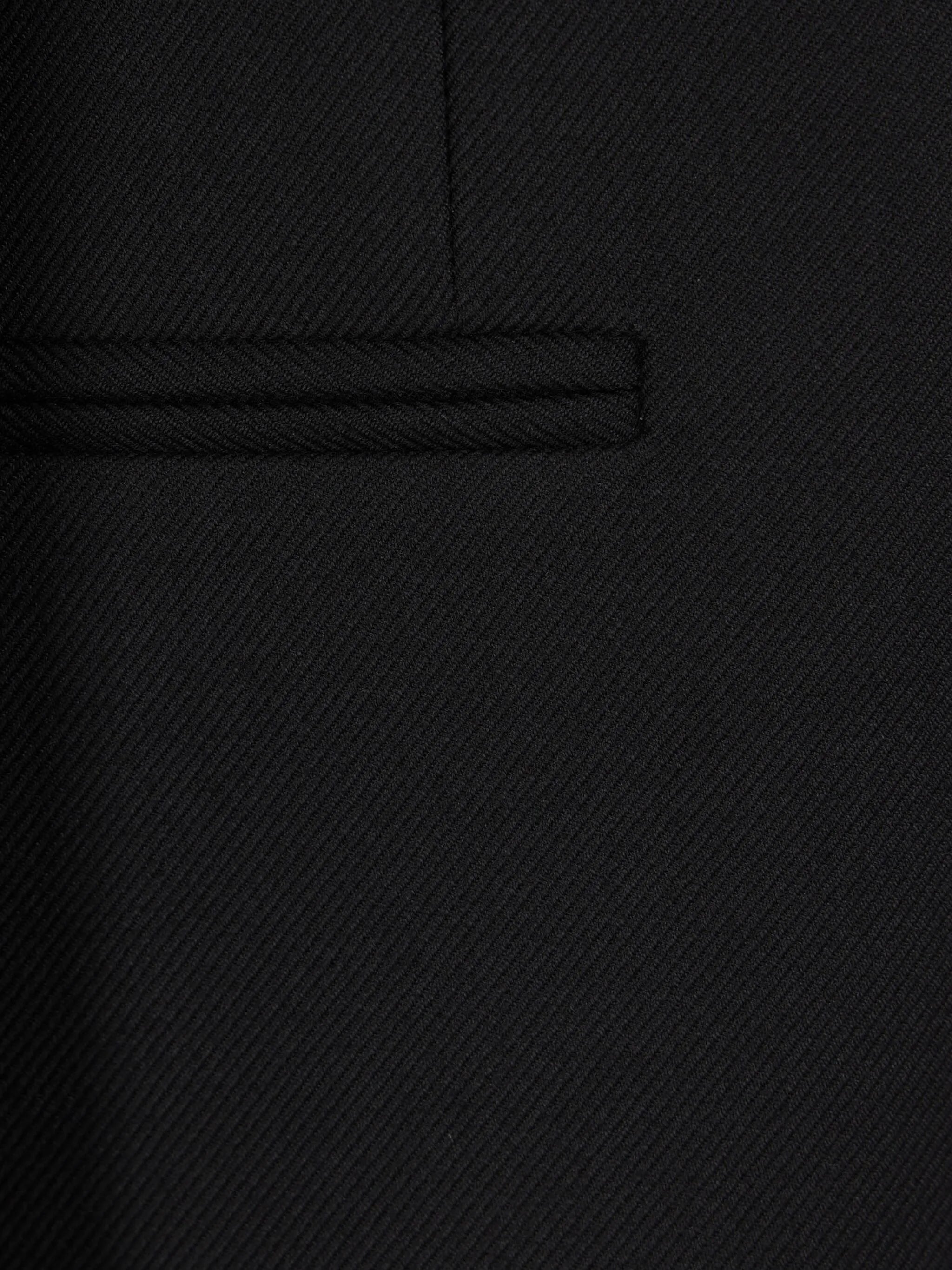 double-breasted wool coat