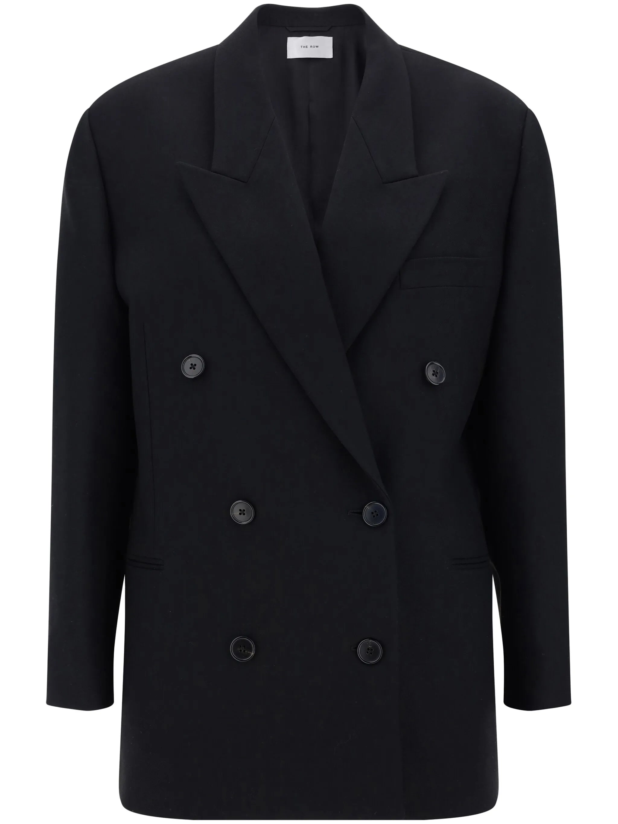 double-breasted wool coat