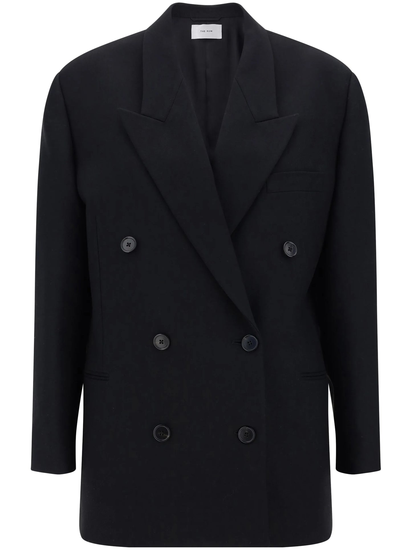 double-breasted wool coat