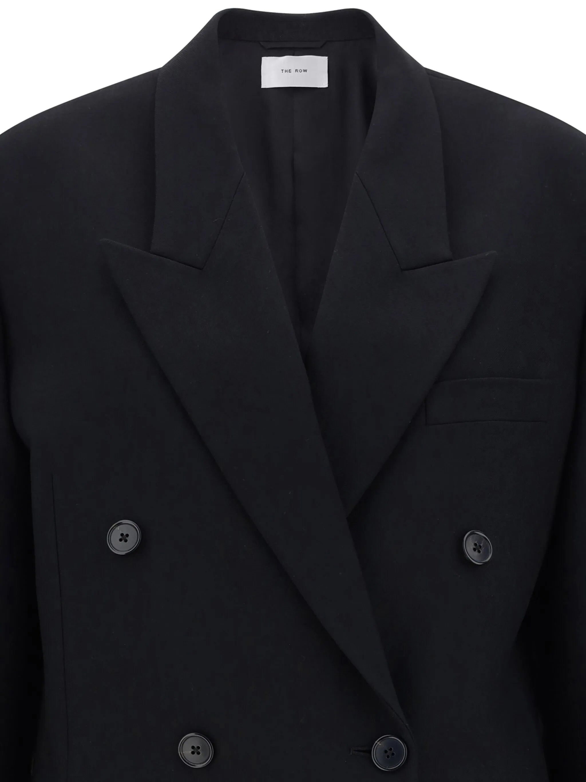 double-breasted wool coat