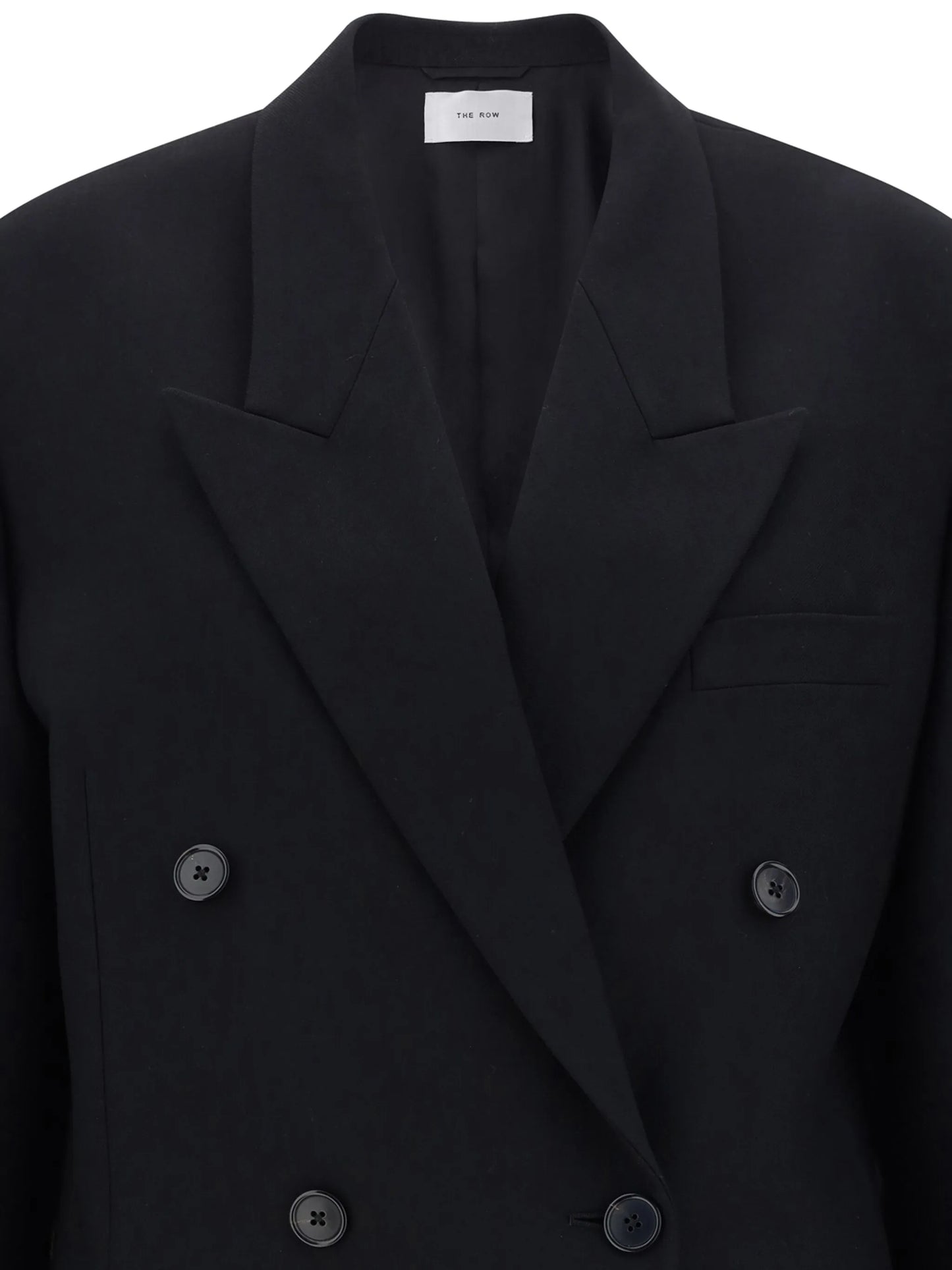 double-breasted wool coat