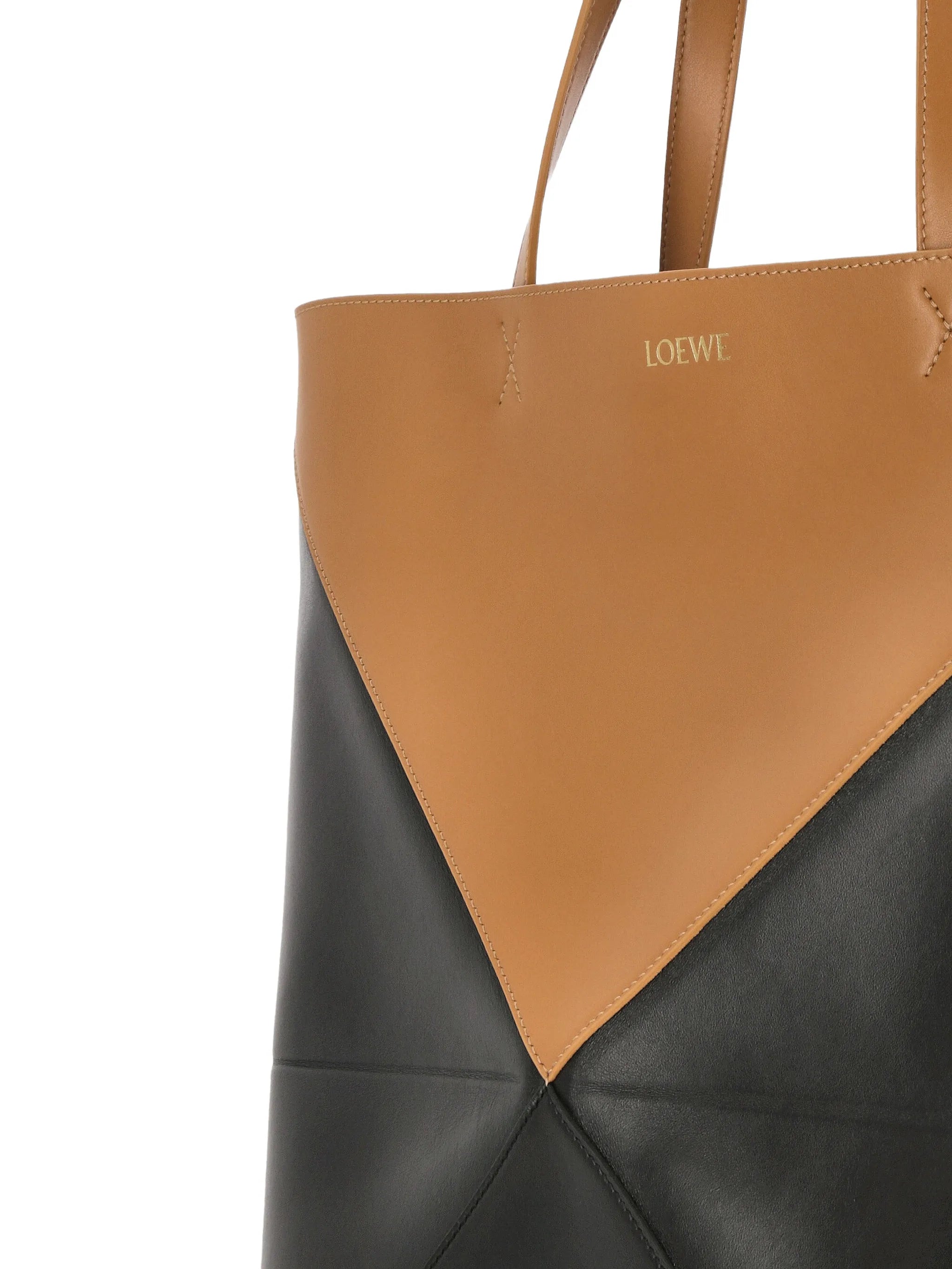 XL Puzzle Fold leather tote bag