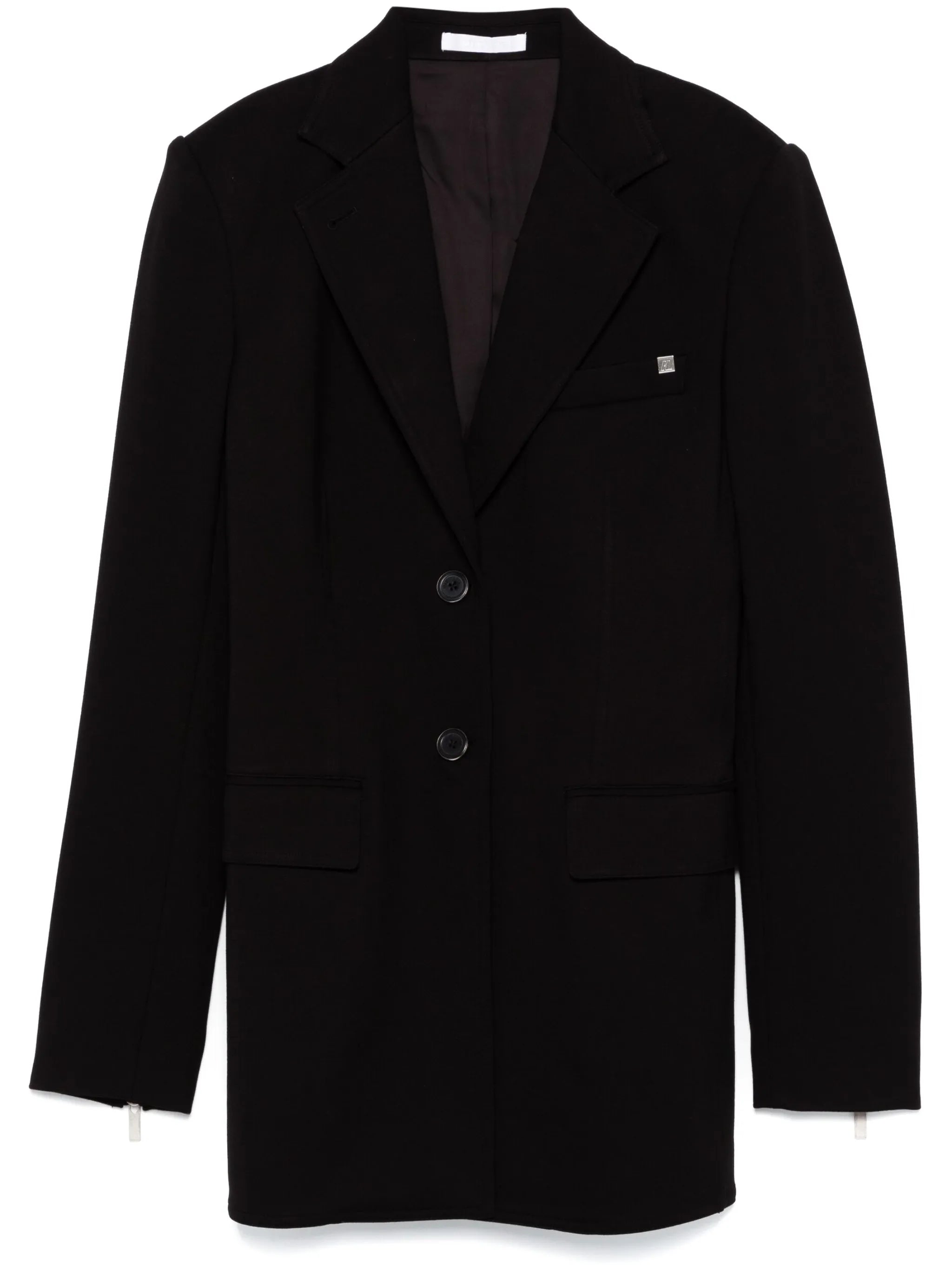 zip-detailed blazer